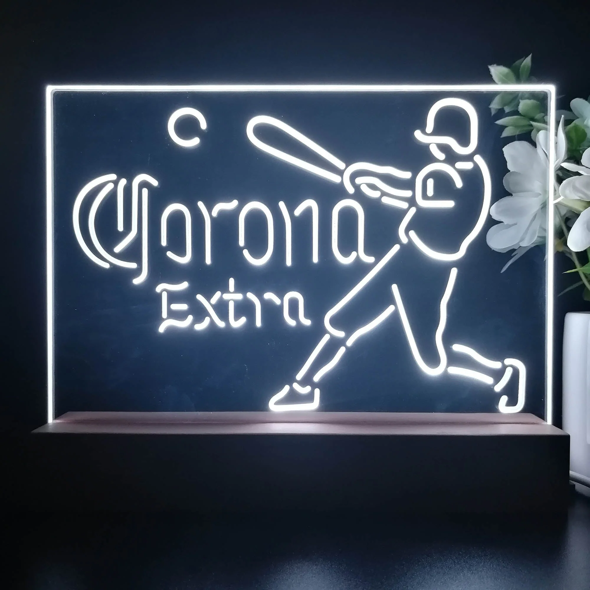 Corona Extra Baseball Sport Neon Sign Pub Bar Lamp - Image 3