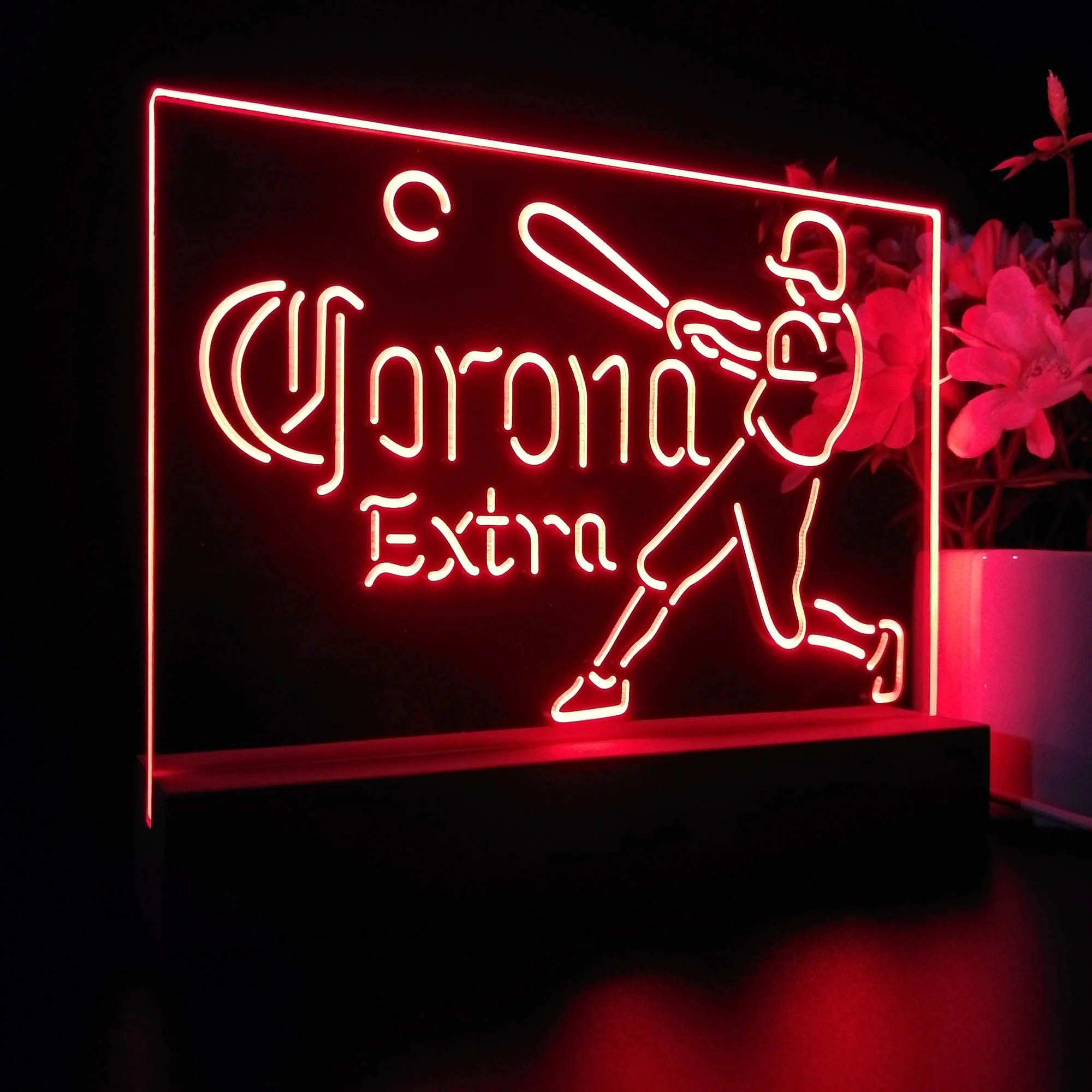 Corona Extra Baseball Sport Neon Sign Pub Bar Lamp - Image 7