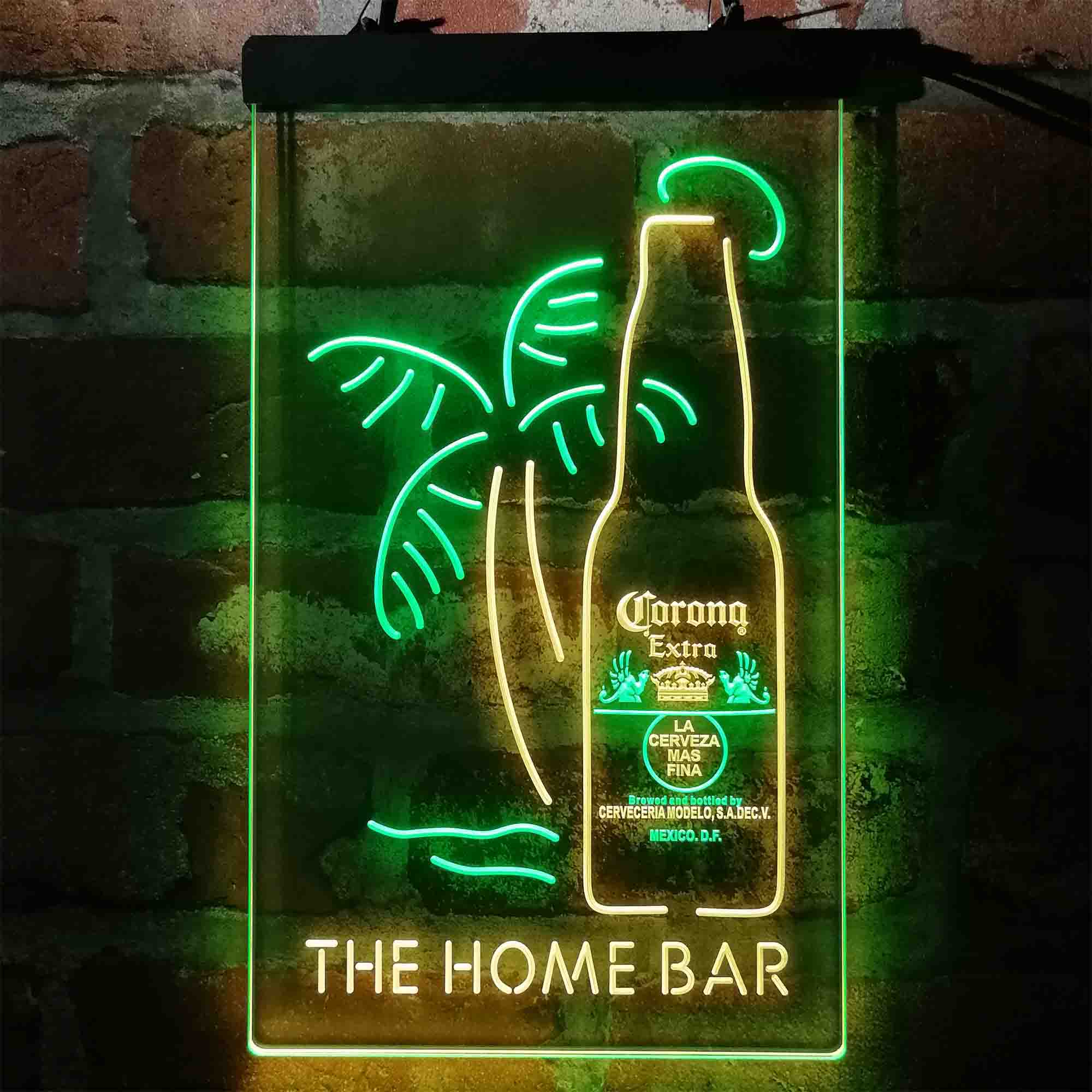 Personalized Corona Extra Palm Tree Home Bar Neon LED Sign - Image 9