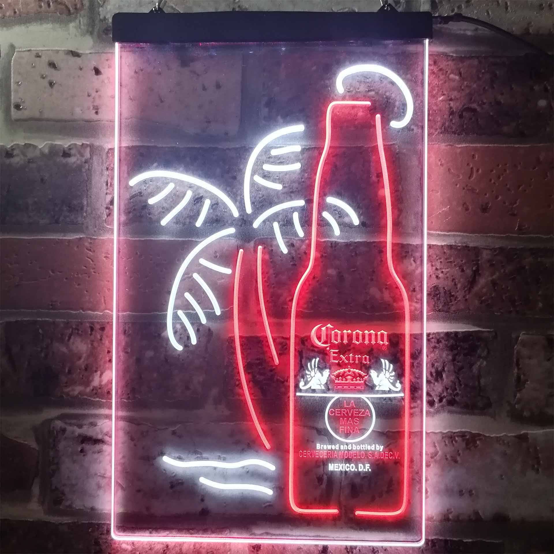 Corona Extra Bottle Palm Tree Neon Light LED Sign - Image 5