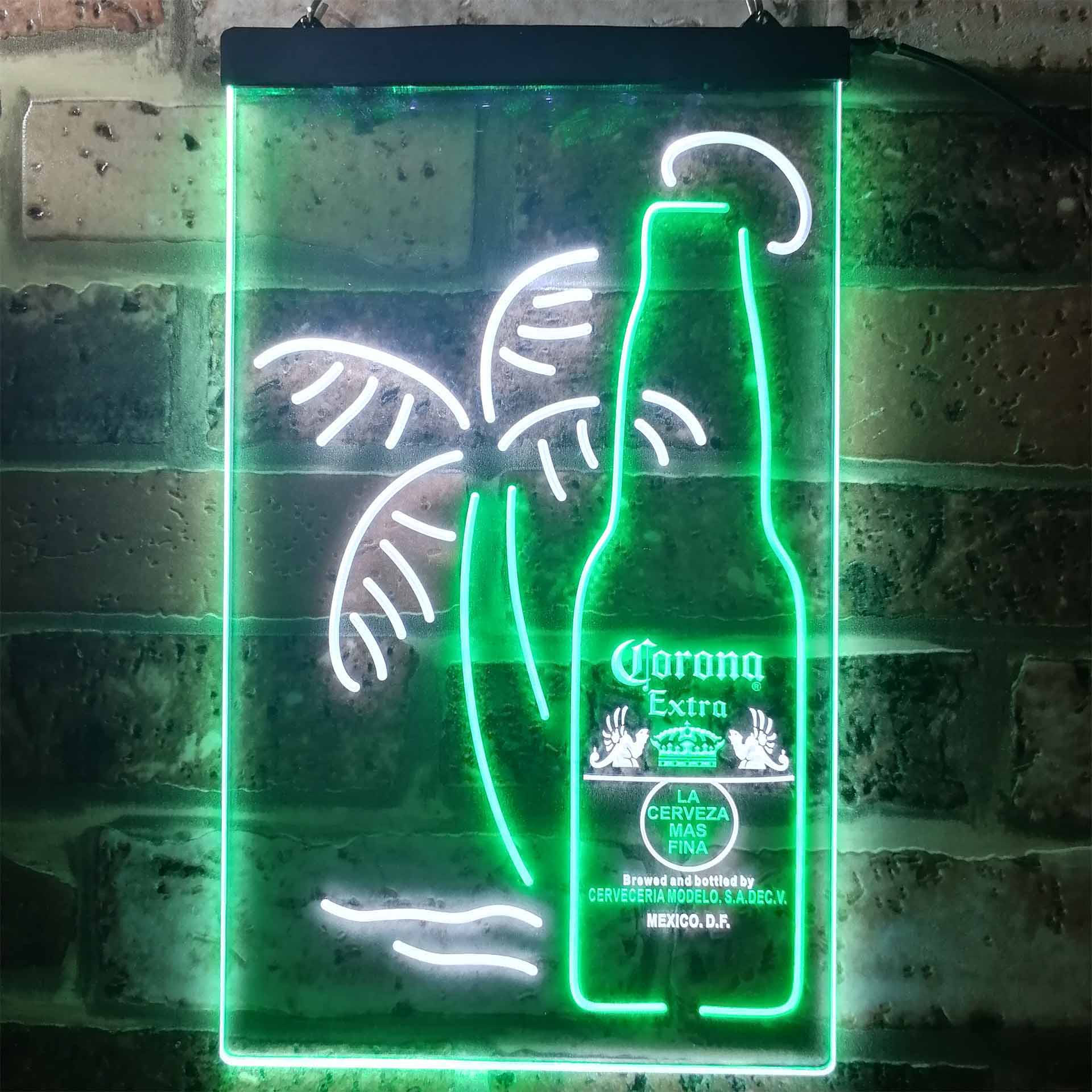 Corona Extra Bottle Palm Tree Neon Light LED Sign - Image 7