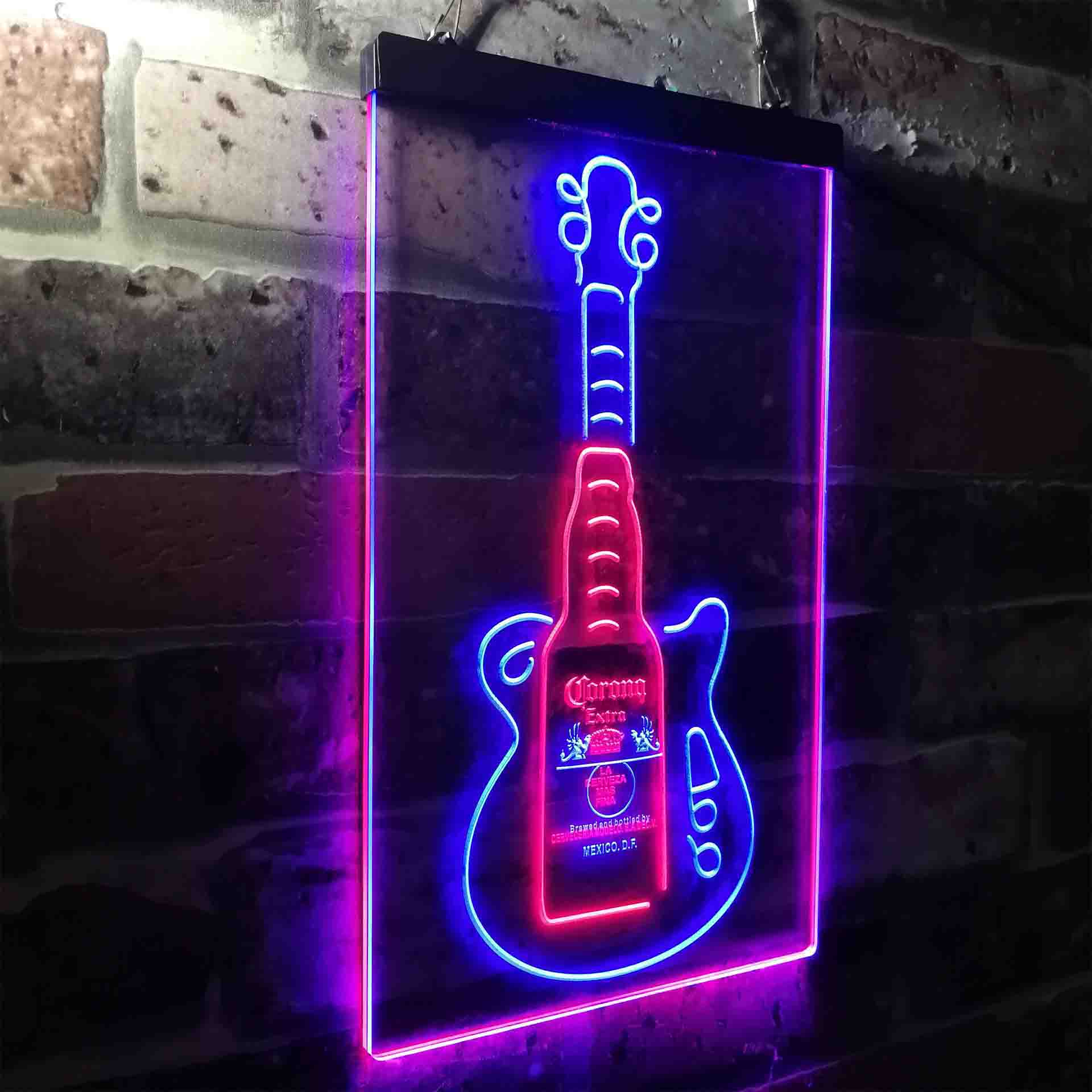 Corona Extra Guitar Bottle Neon-Like LED Sign - Image 24