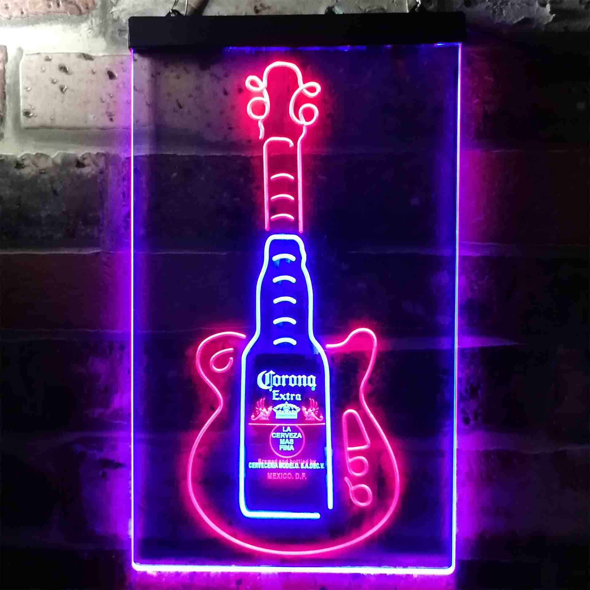 Corona Extra Guitar Bottle Neon-Like LED Sign - Image 5