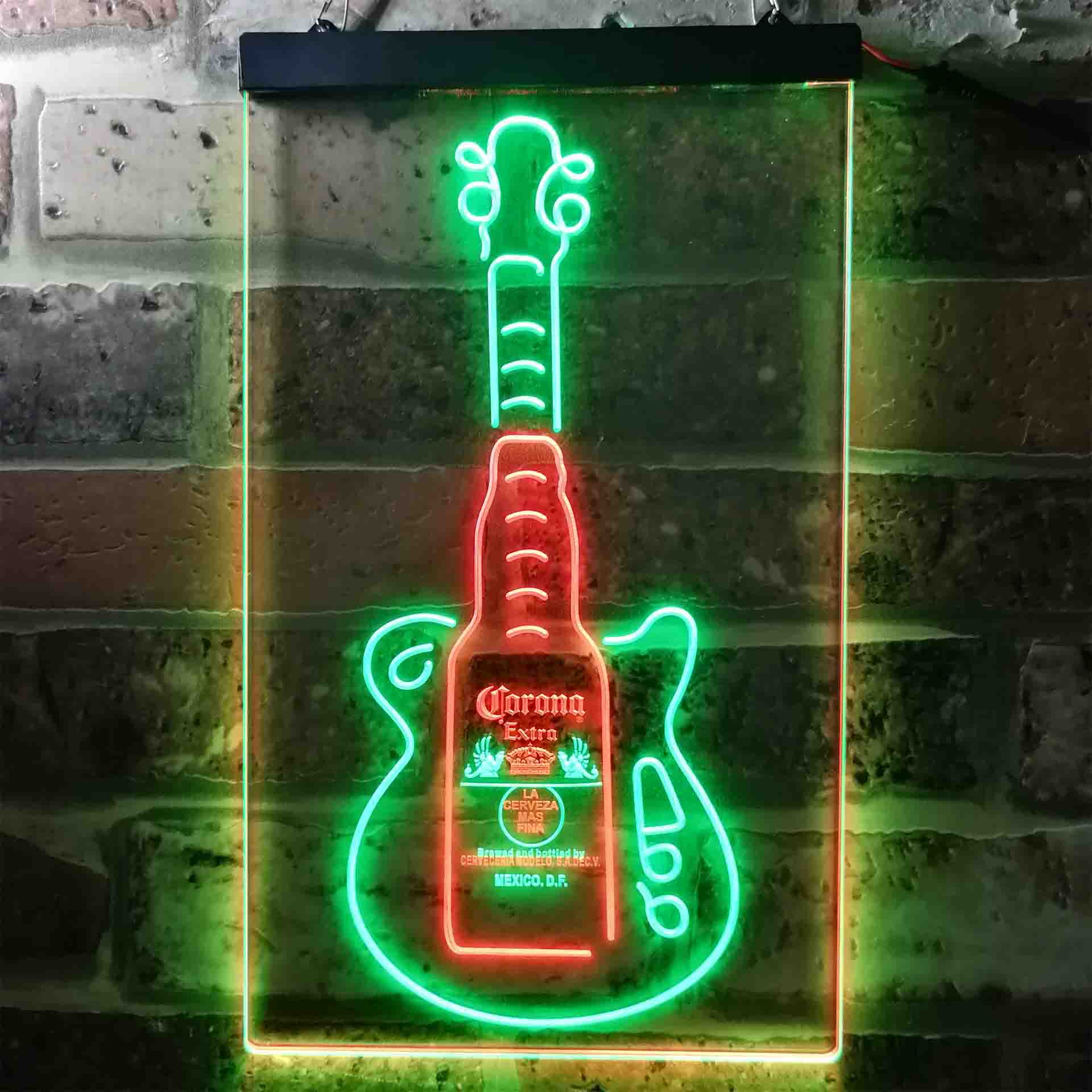 Corona Extra Guitar Bottle Neon-Like LED Sign - Image 6