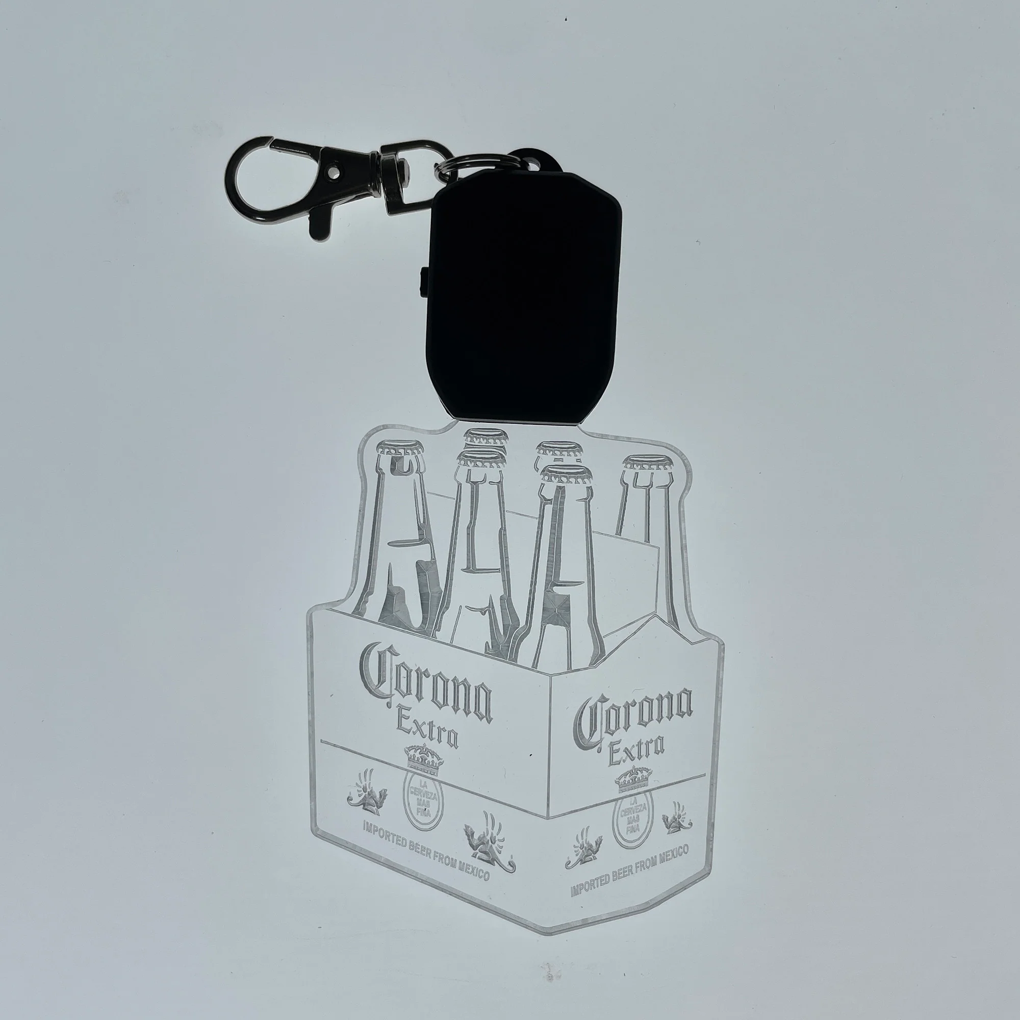 Corona Extra LED Light Acrylic Keychain , Christmas Tree Ornament - Image 7