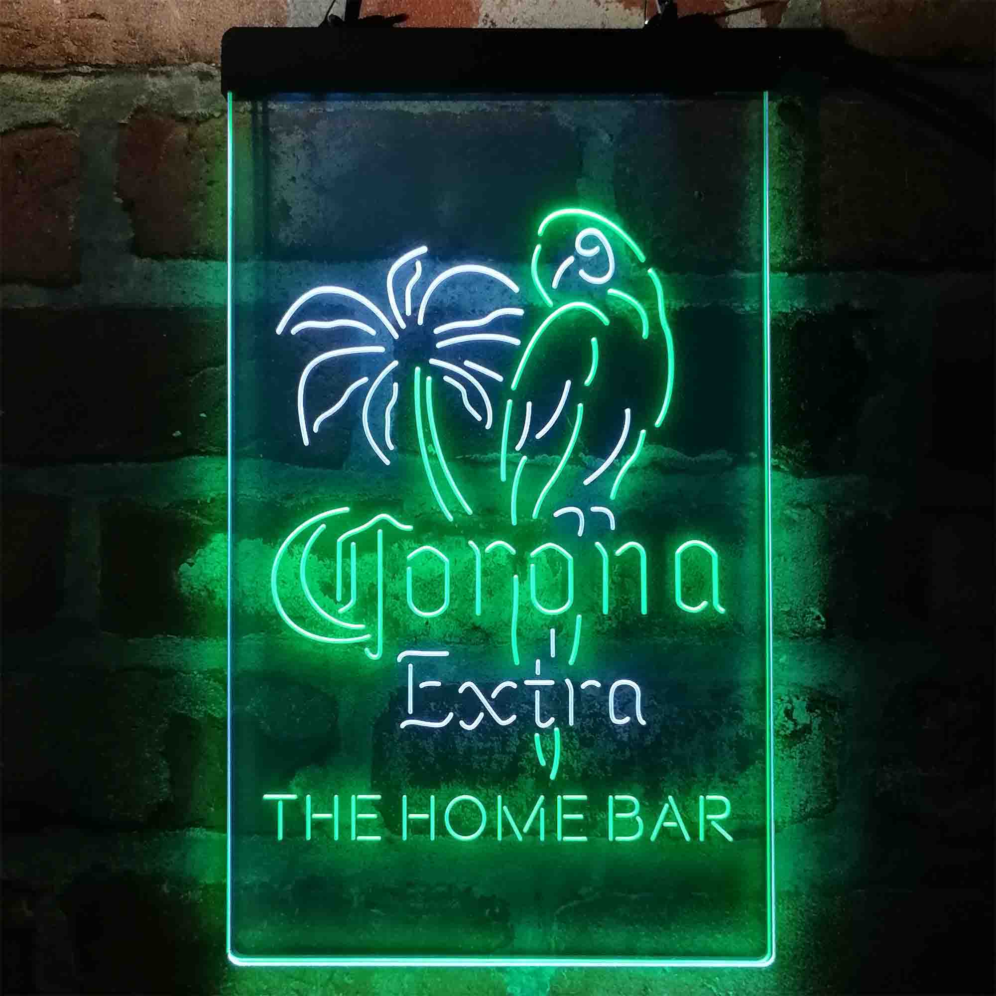 Personalized Corona Extra Parrot Bird Palm Tree Neon-Like LED Sign - Custom Wall Decor Gift - Image 8