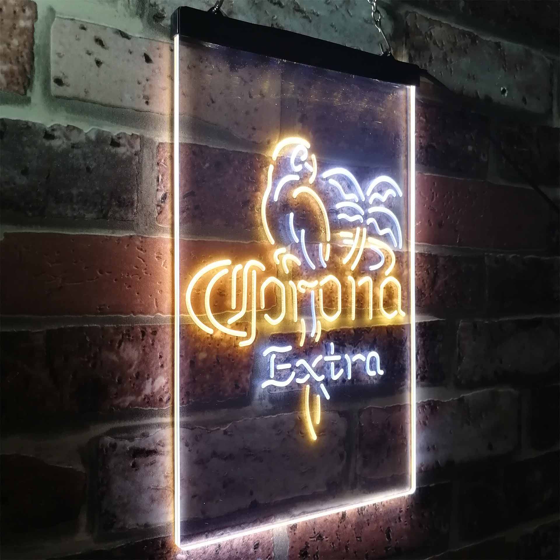 Corona Extra Parrot Bird Palm Tree Neon-Like LED Sign - Image 20