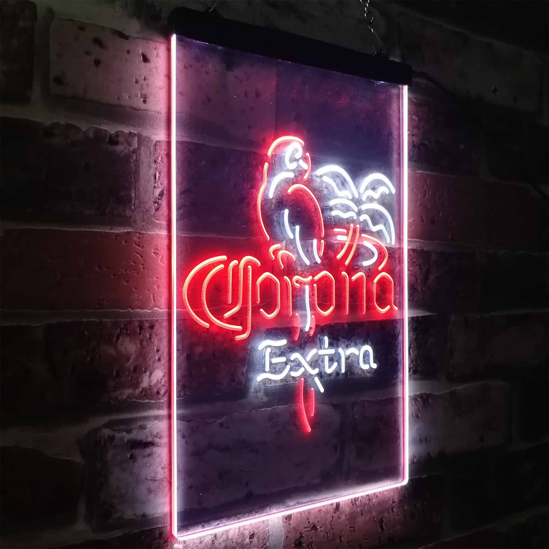 Corona Extra Parrot Bird Palm Tree Neon-Like LED Sign - Image 24