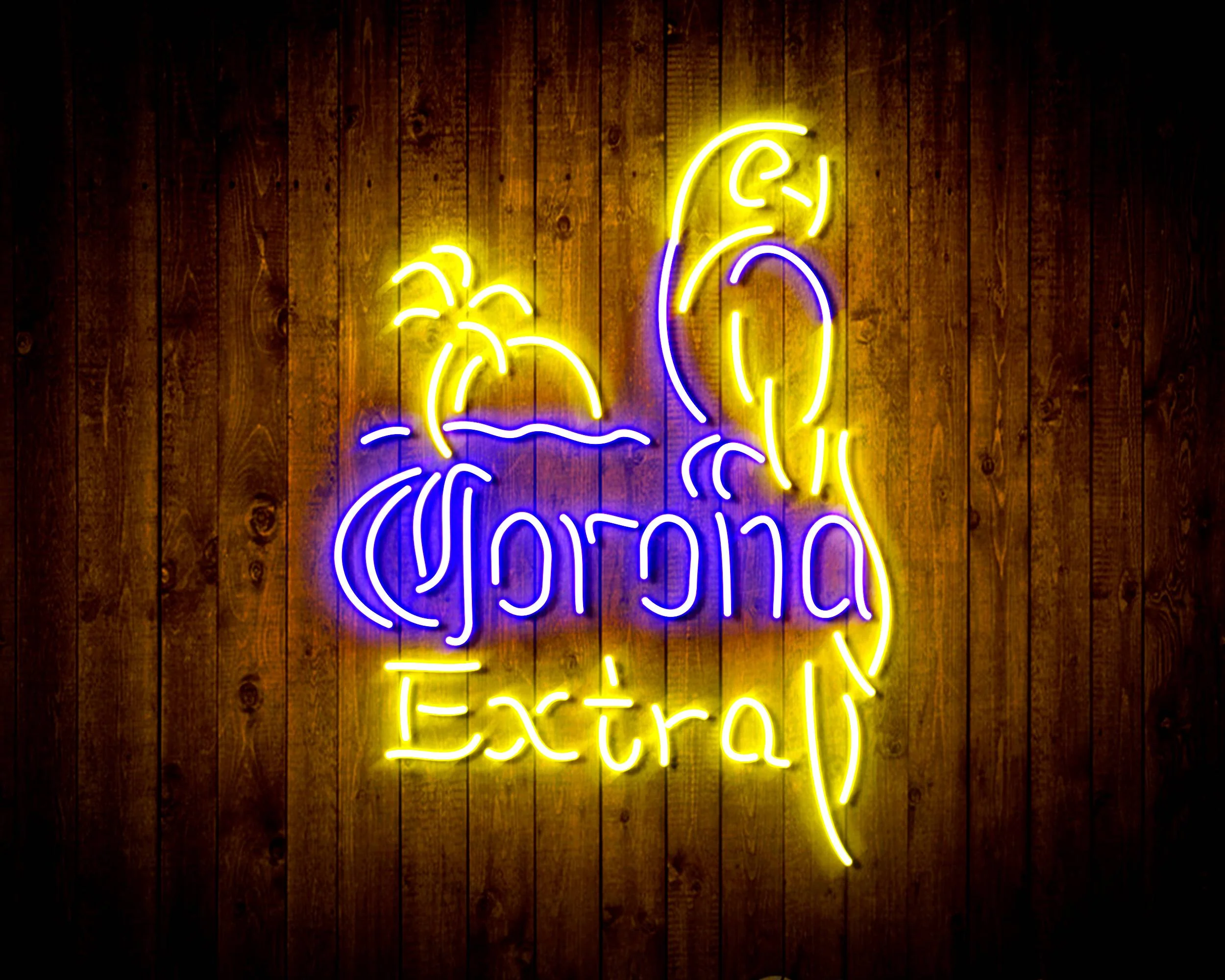 Corona Extra Parrot Handmade Neon Flex LED Sign - Image 17