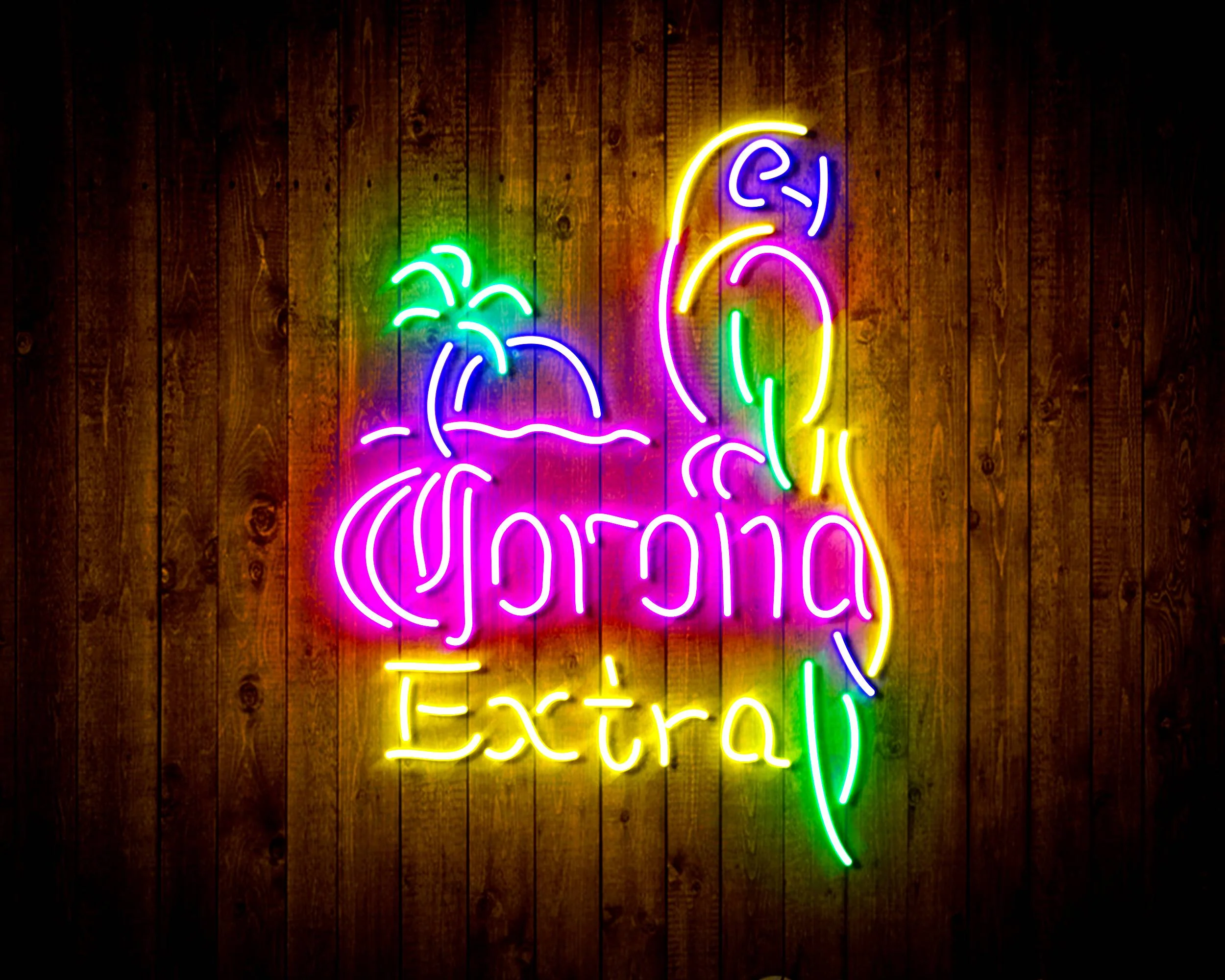 Corona Extra Parrot Handmade Neon Flex LED Sign - Image 5