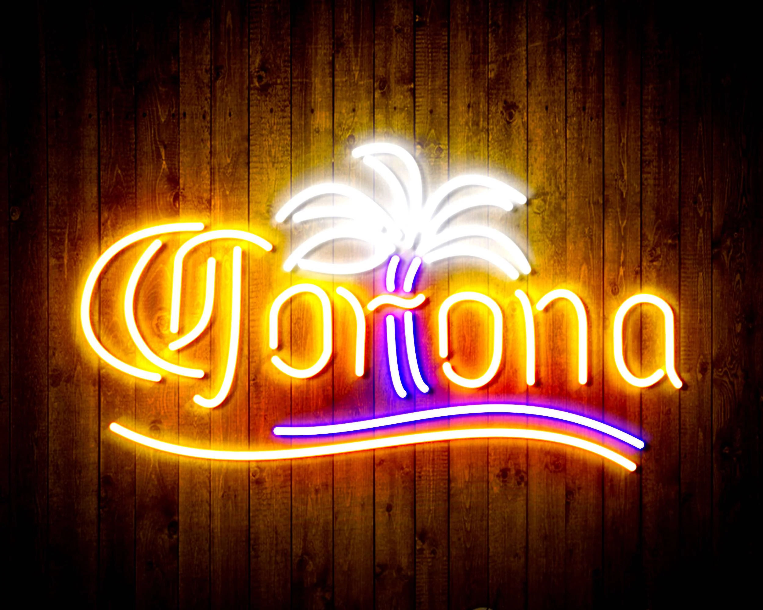 Corona Extra Palm Tree Bar Pub Neon Flex LED Sign - Image 8