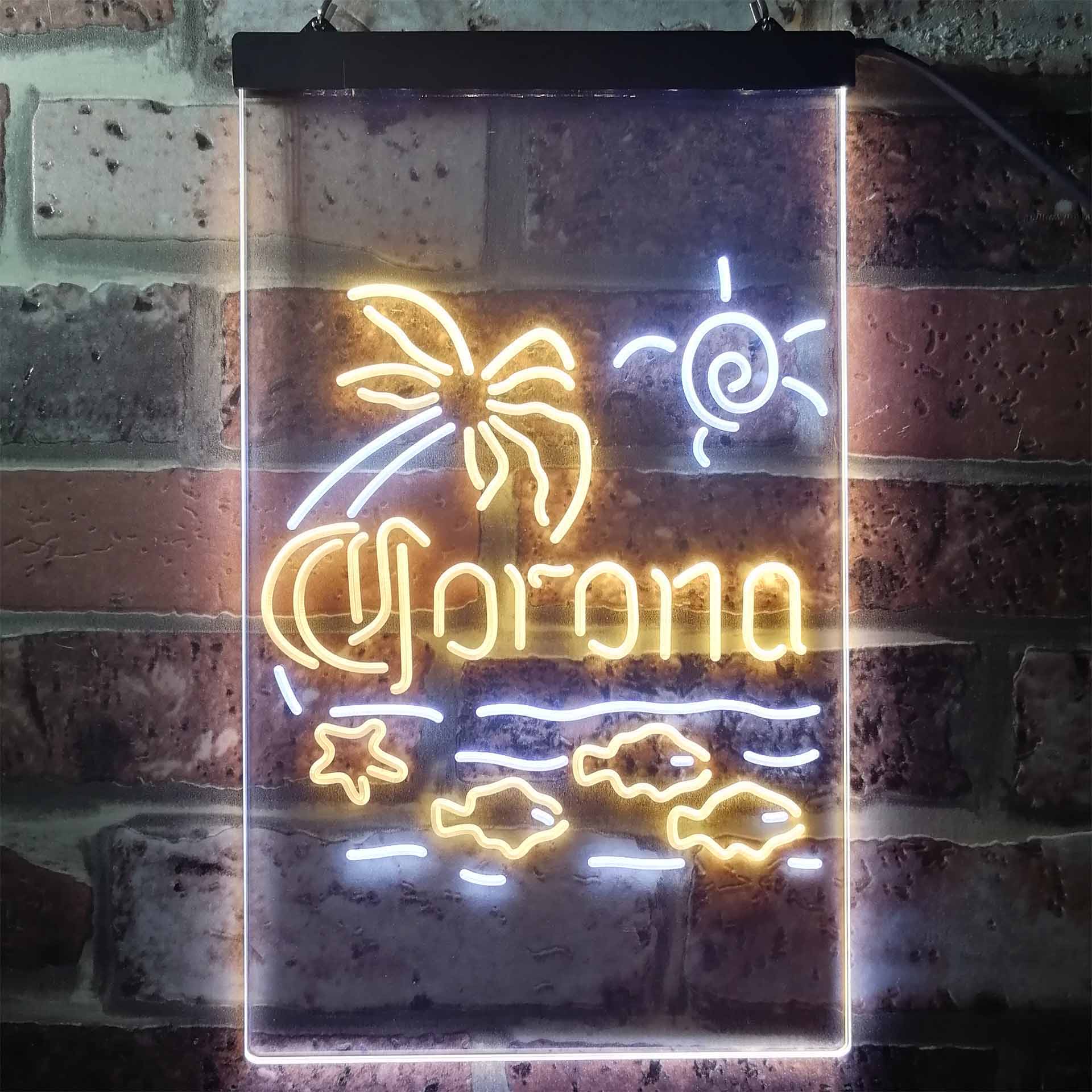 Corona Fish Sun Palm Island Neon-Like LED Sign - Image 10