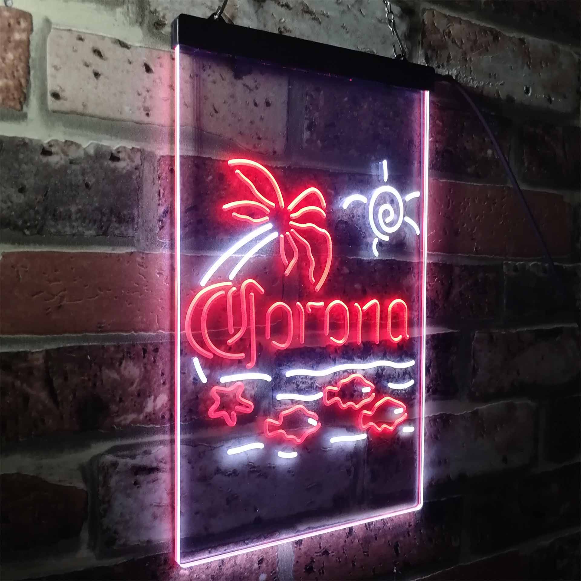 Corona Fish Sun Palm Island Neon-Like LED Sign - Image 15
