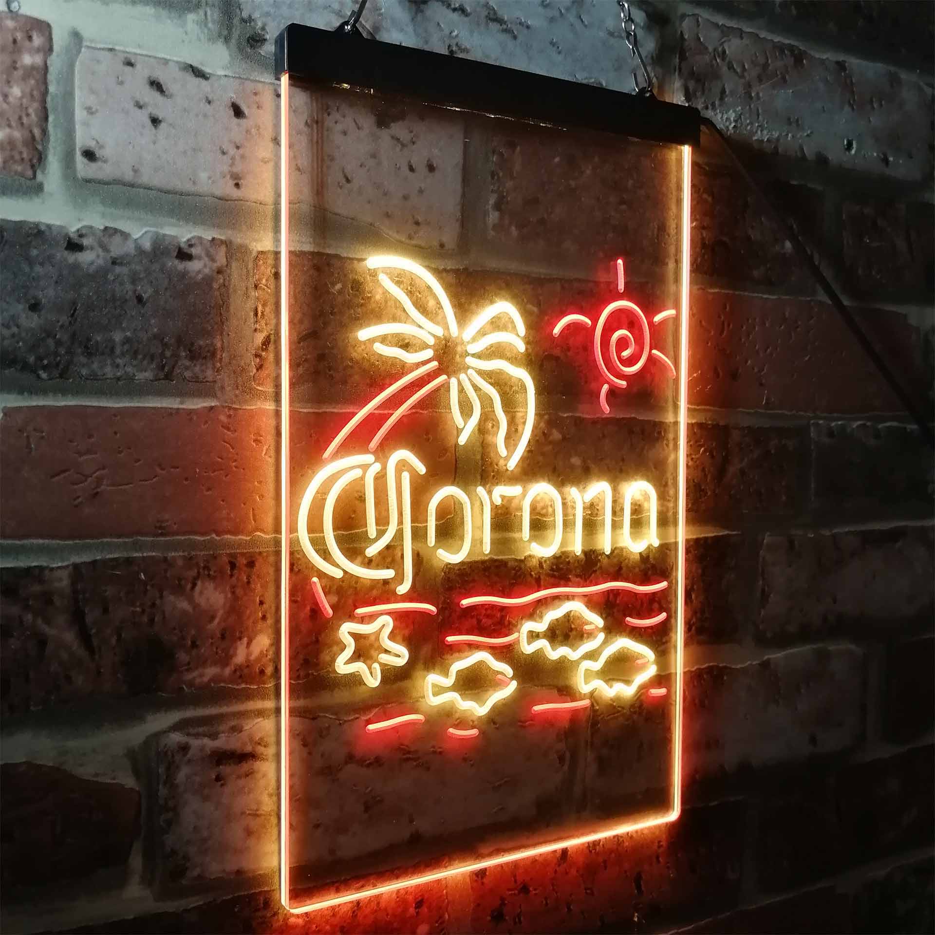 Corona Fish Sun Palm Island Neon-Like LED Sign - Image 16