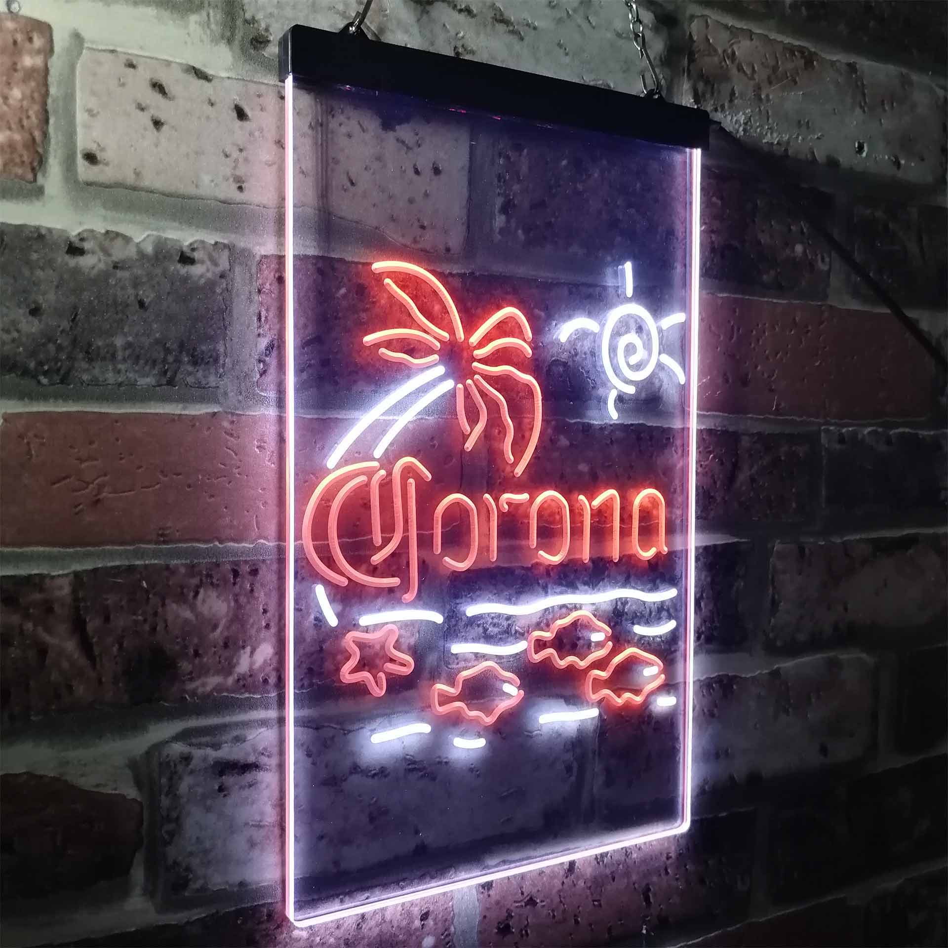 Corona Fish Sun Palm Island Neon-Like LED Sign - Image 21