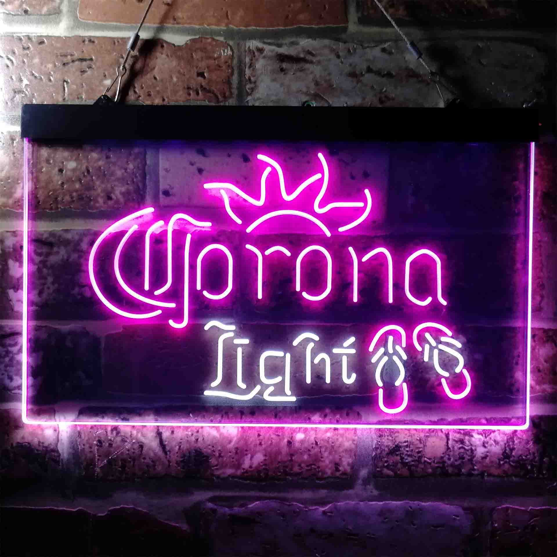 Corona Light Flip Flop Beach Neon-Like LED Sign - Image 9