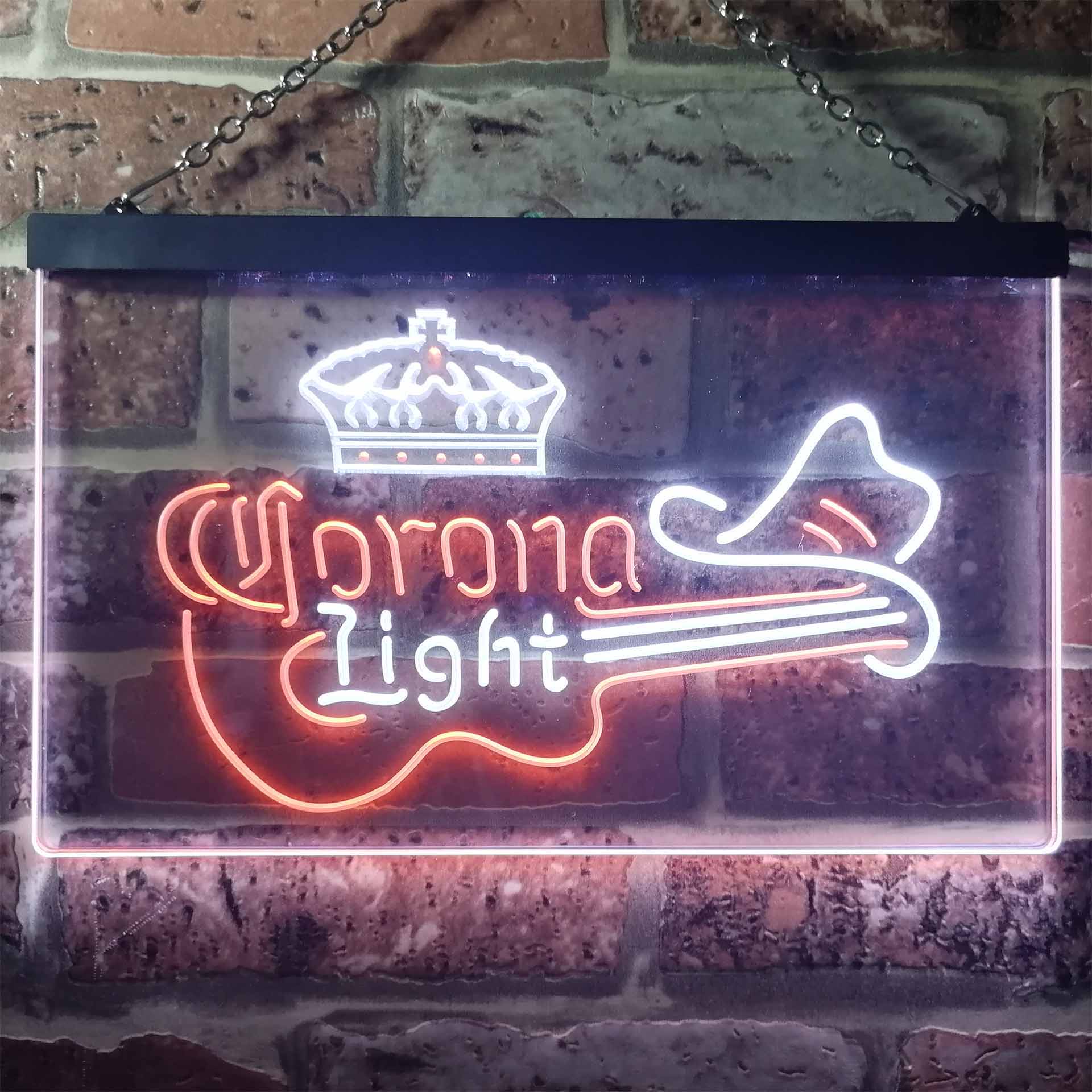Corona Light Guitar Cowboy Hat Home Bar Neon Light LED Sign - Image 8