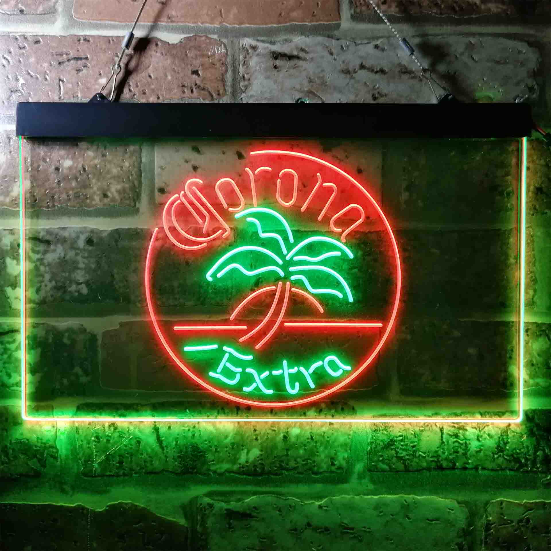 Corona Palm Tree Island Circle Neon-Like LED Sign - Image 11
