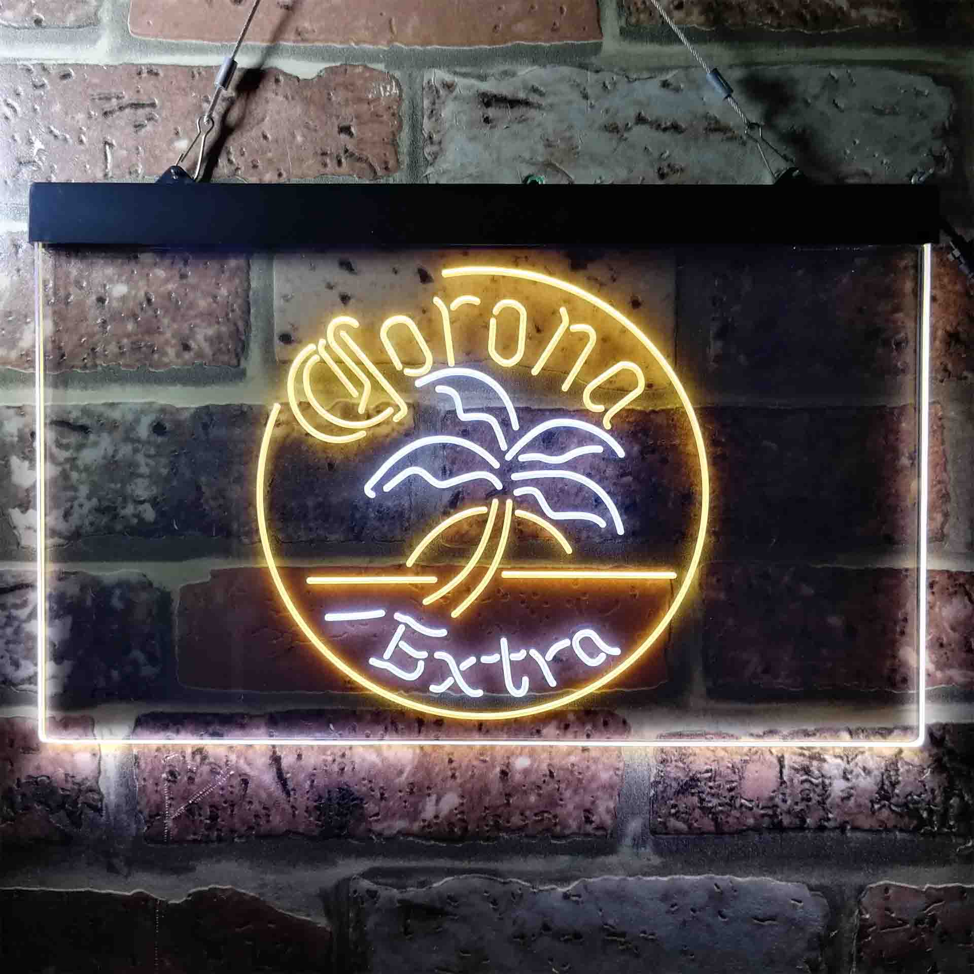 Corona Palm Tree Island Circle Neon-Like LED Sign - Image 12