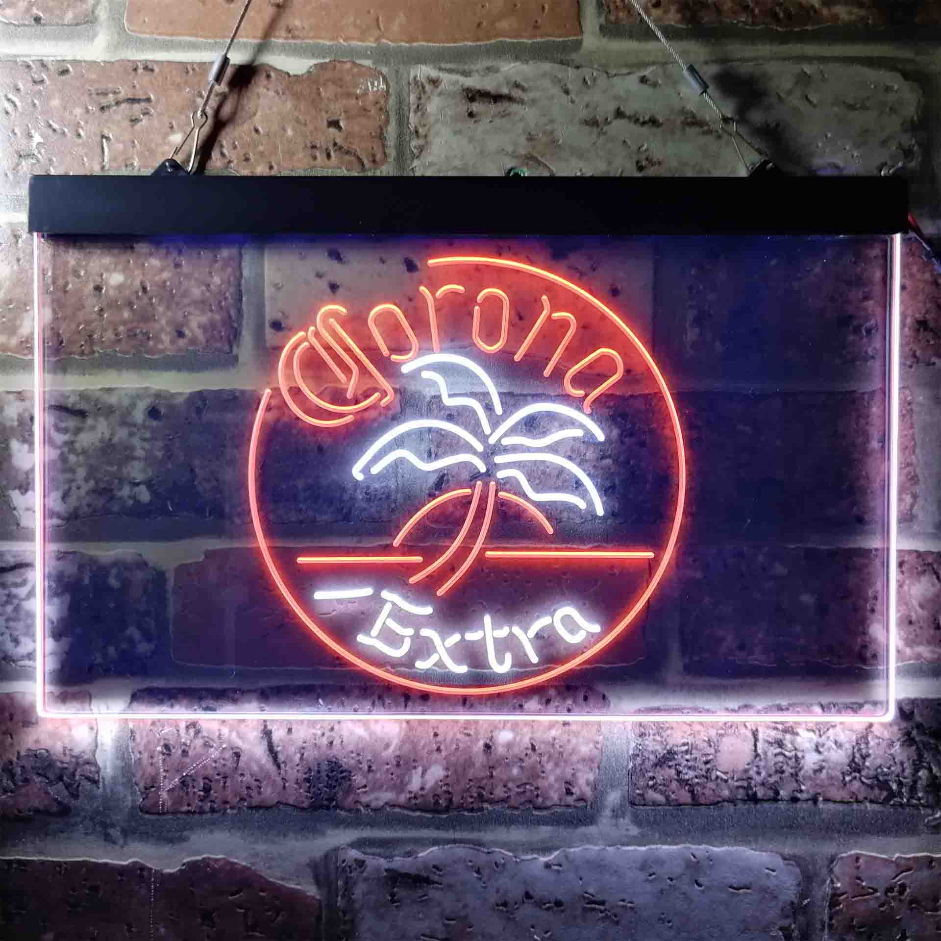 Corona Palm Tree Island Circle Neon-Like LED Sign - Image 13