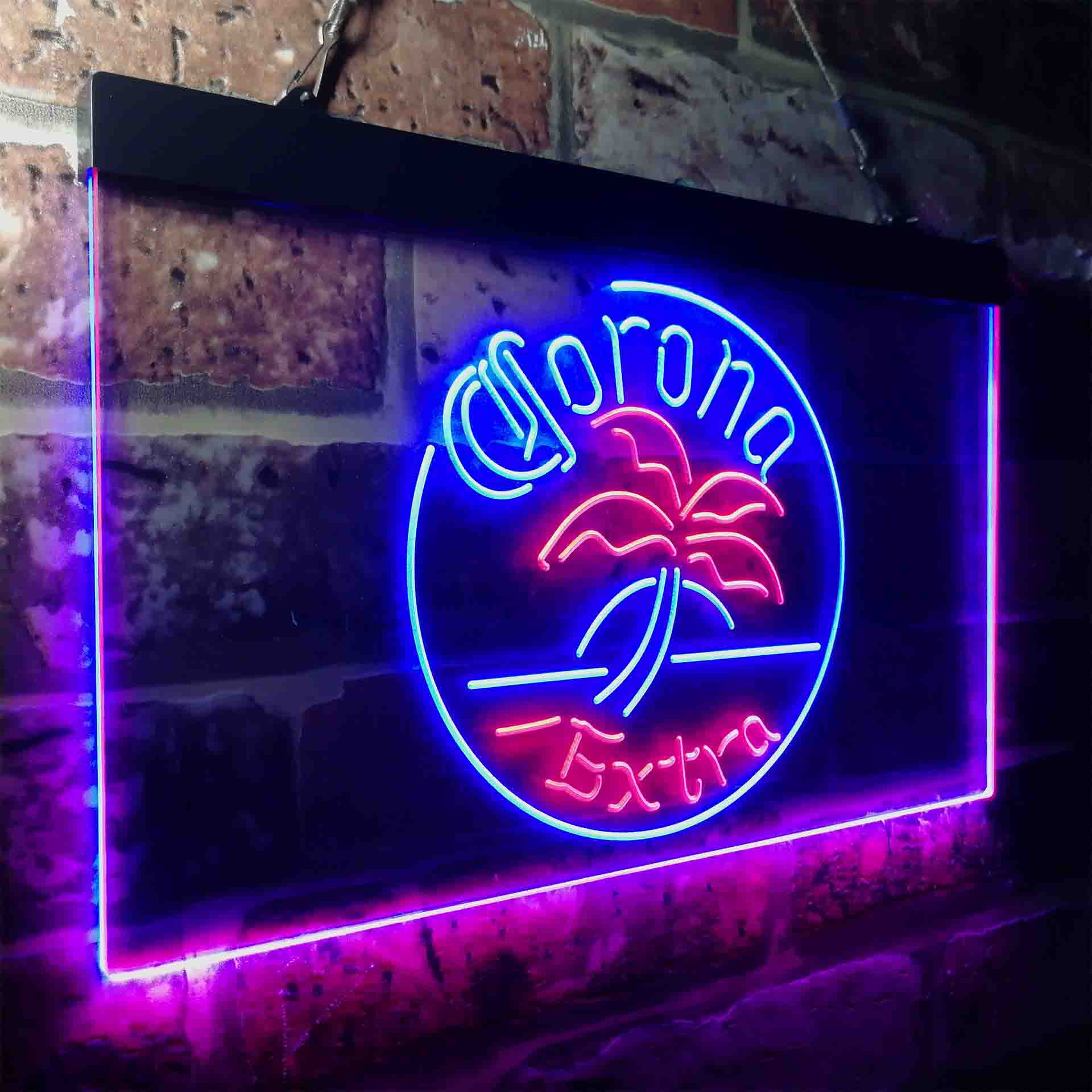 Corona Palm Tree Island Circle Neon-Like LED Sign - Image 14