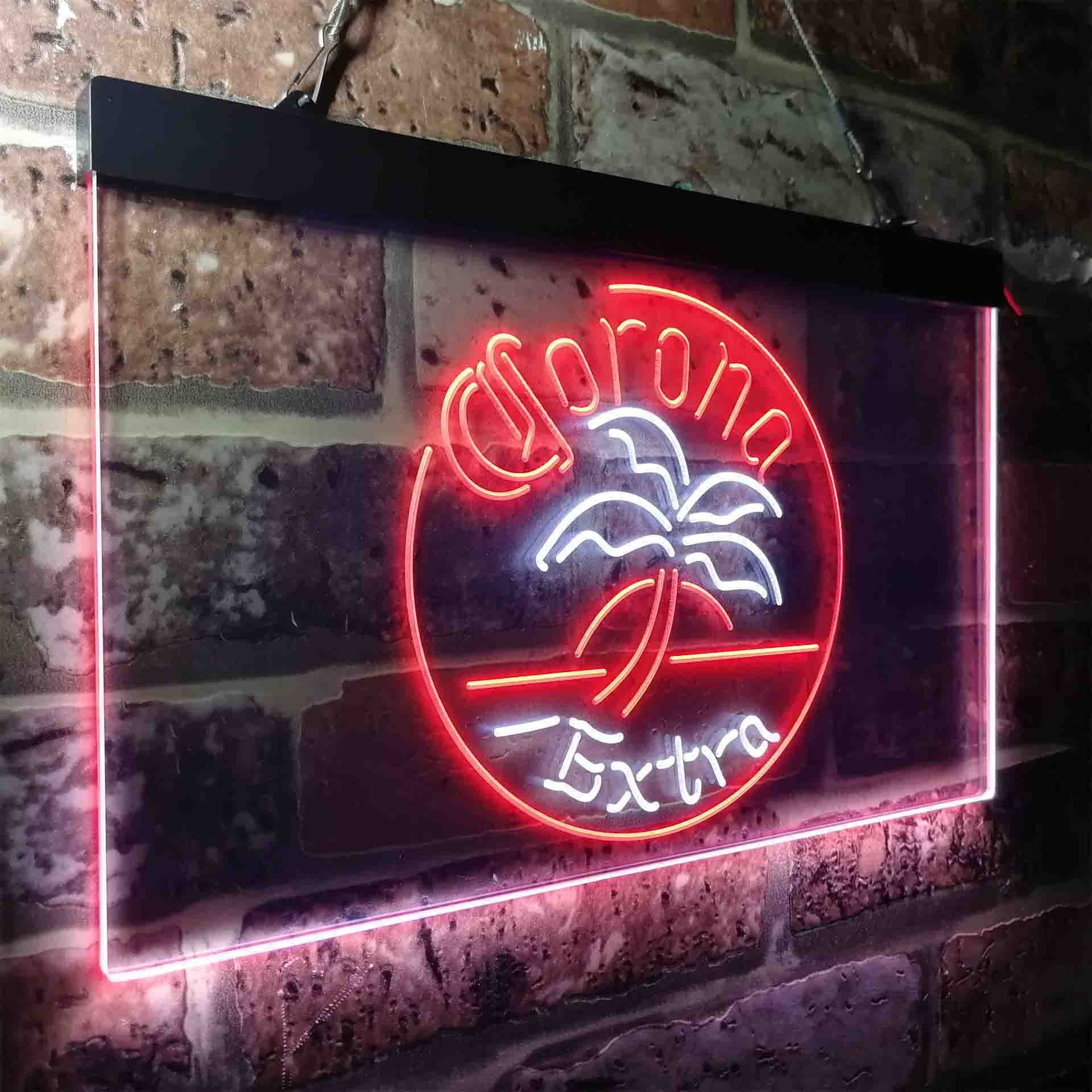 Corona Palm Tree Island Circle Neon-Like LED Sign - Image 15