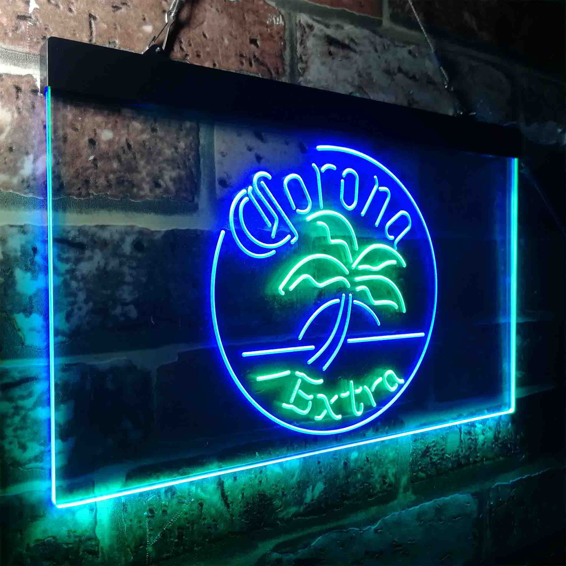 Corona Palm Tree Island Circle Neon-Like LED Sign - Image 18