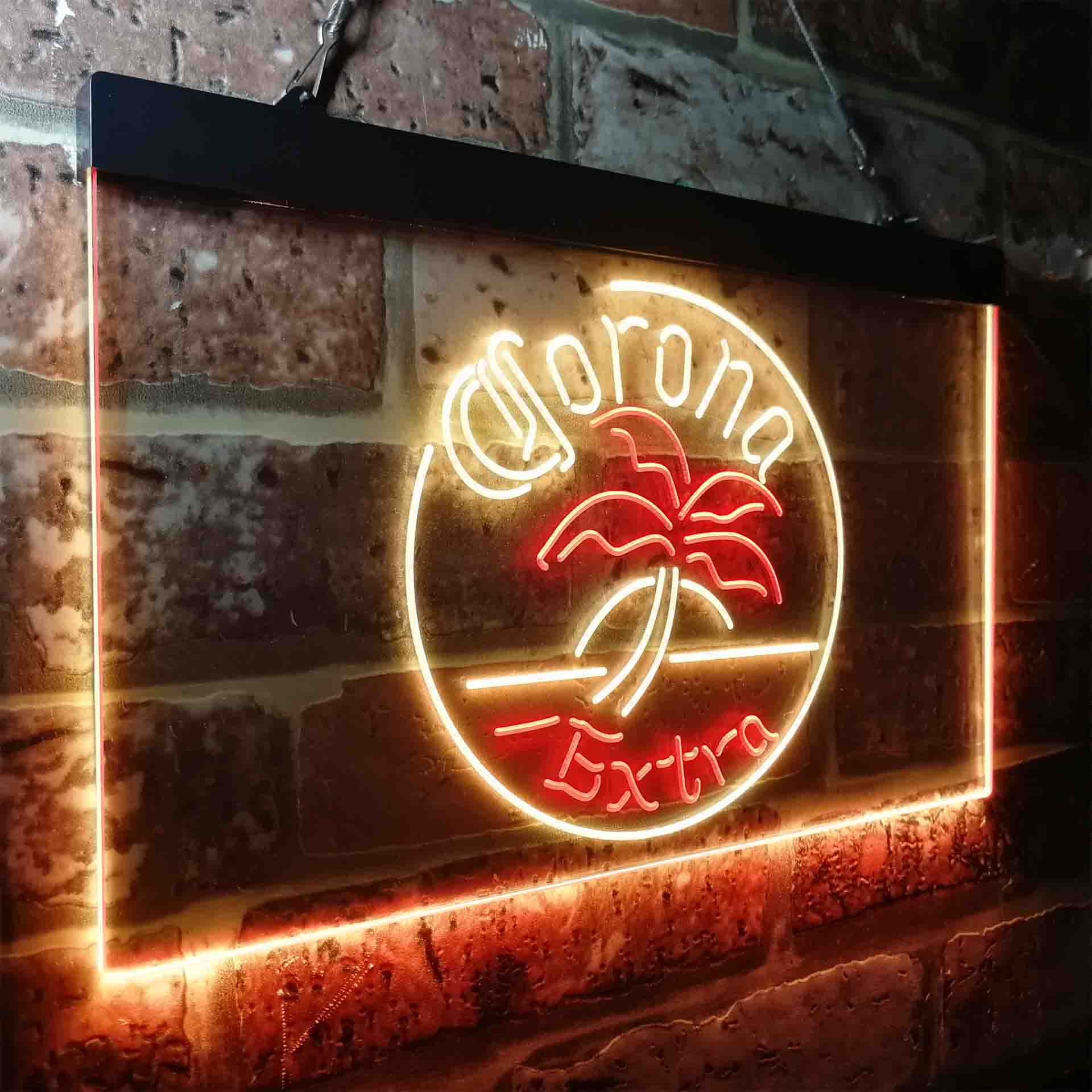 Corona Palm Tree Island Circle Neon-Like LED Sign - Image 19