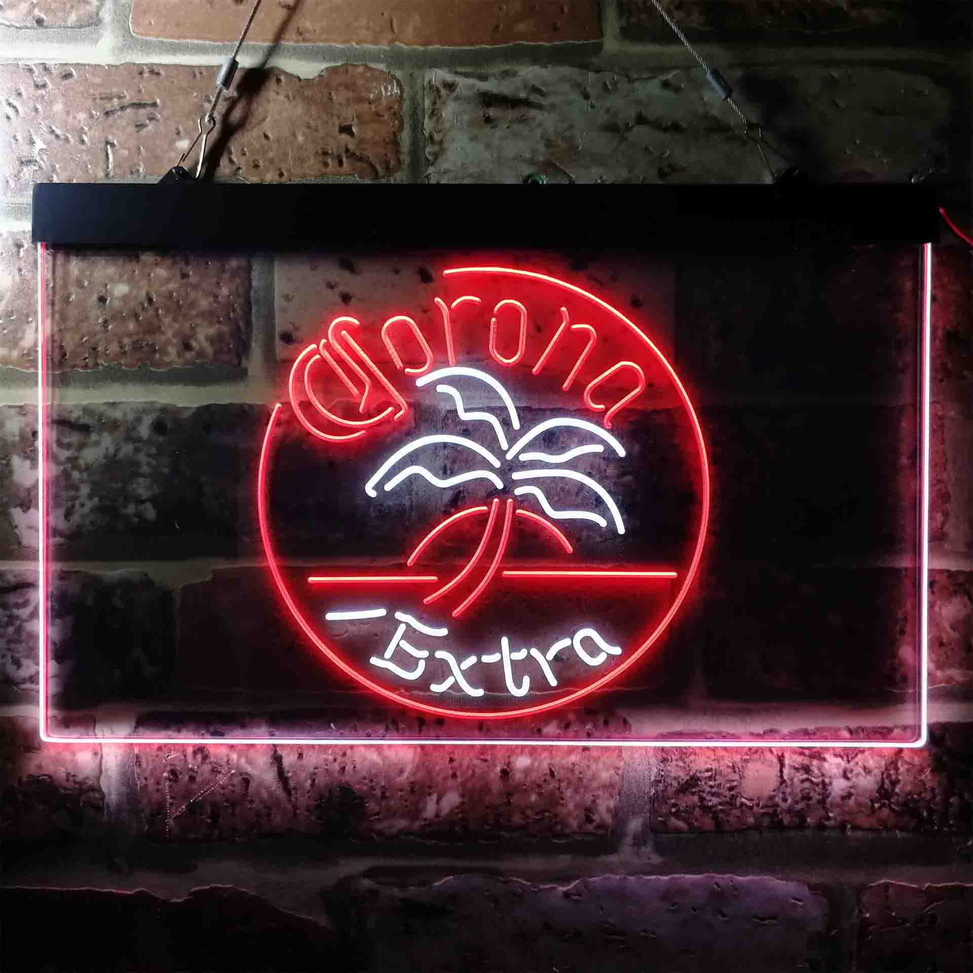 Corona Palm Tree Island Circle Neon-Like LED Sign - Image 2