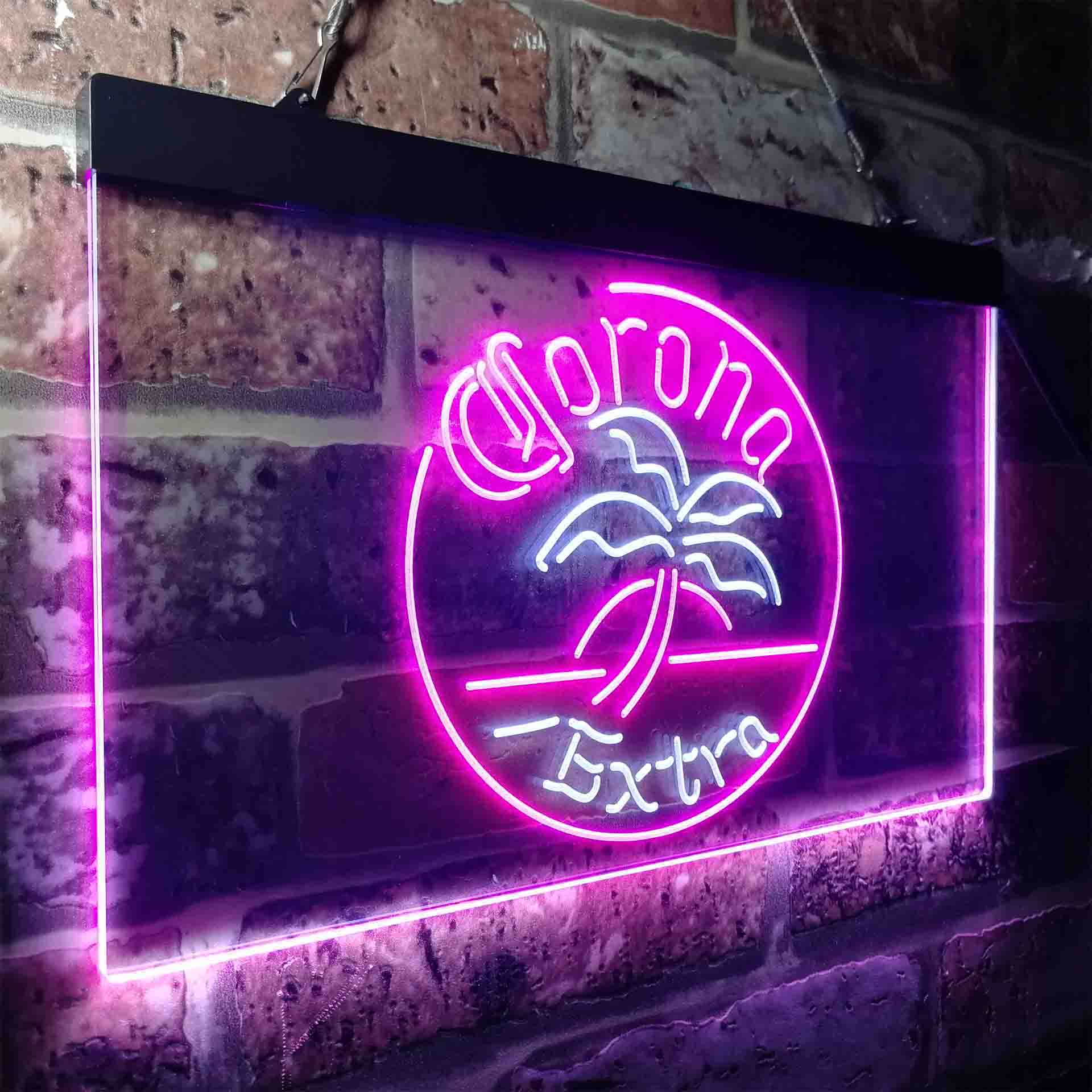 Corona Palm Tree Island Circle Neon-Like LED Sign - Image 20