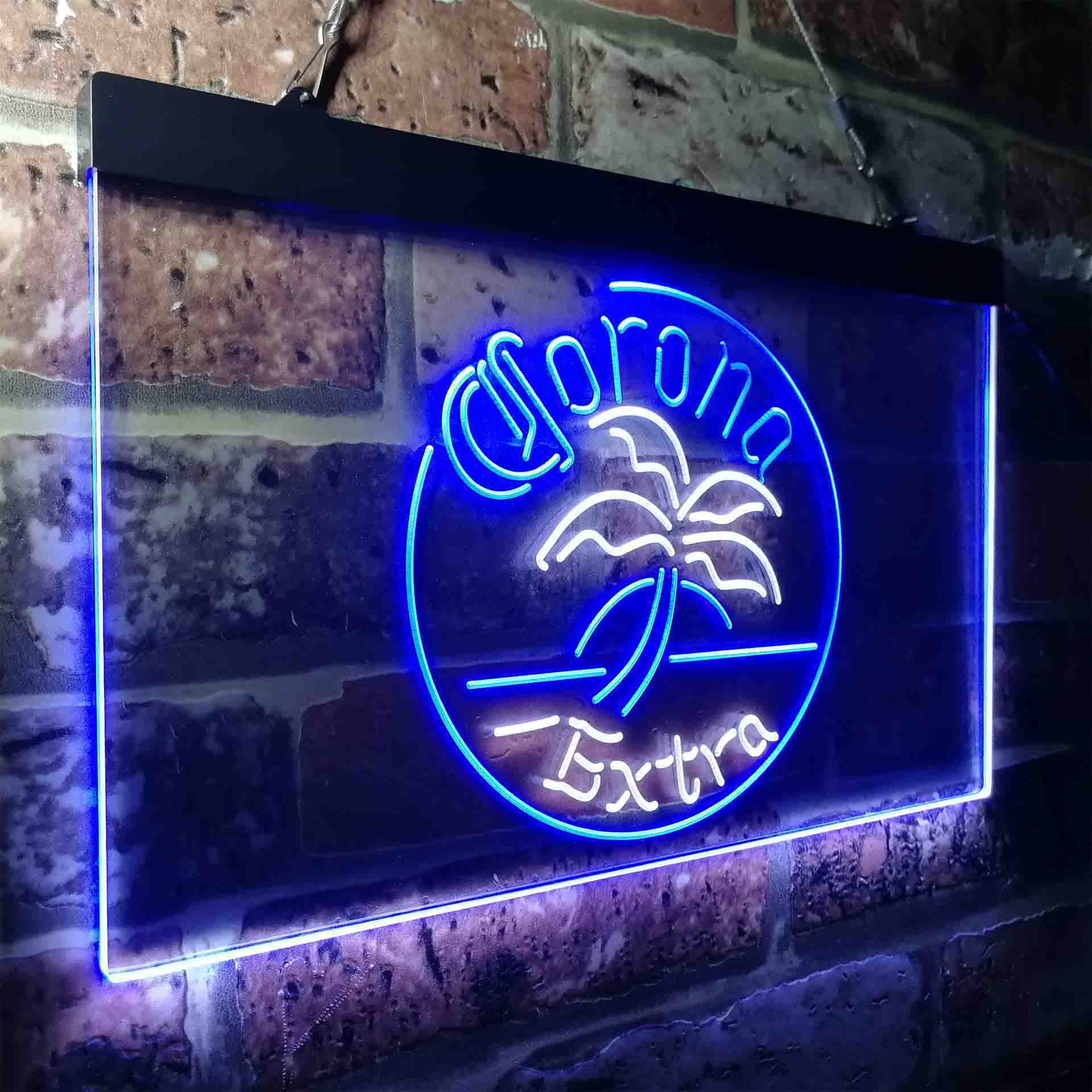 Corona Palm Tree Island Circle Neon-Like LED Sign - Image 21