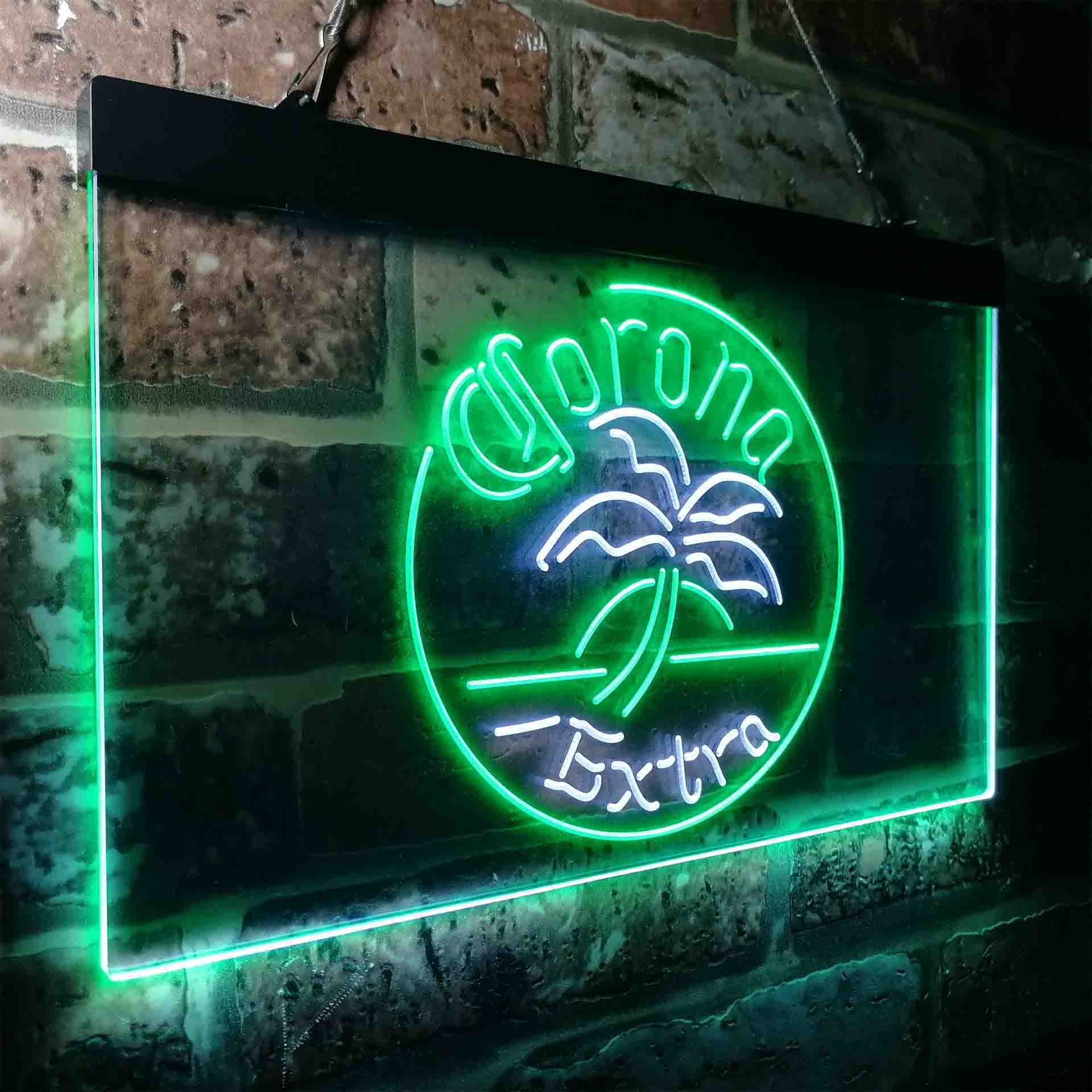 Corona Palm Tree Island Circle Neon-Like LED Sign - Image 23
