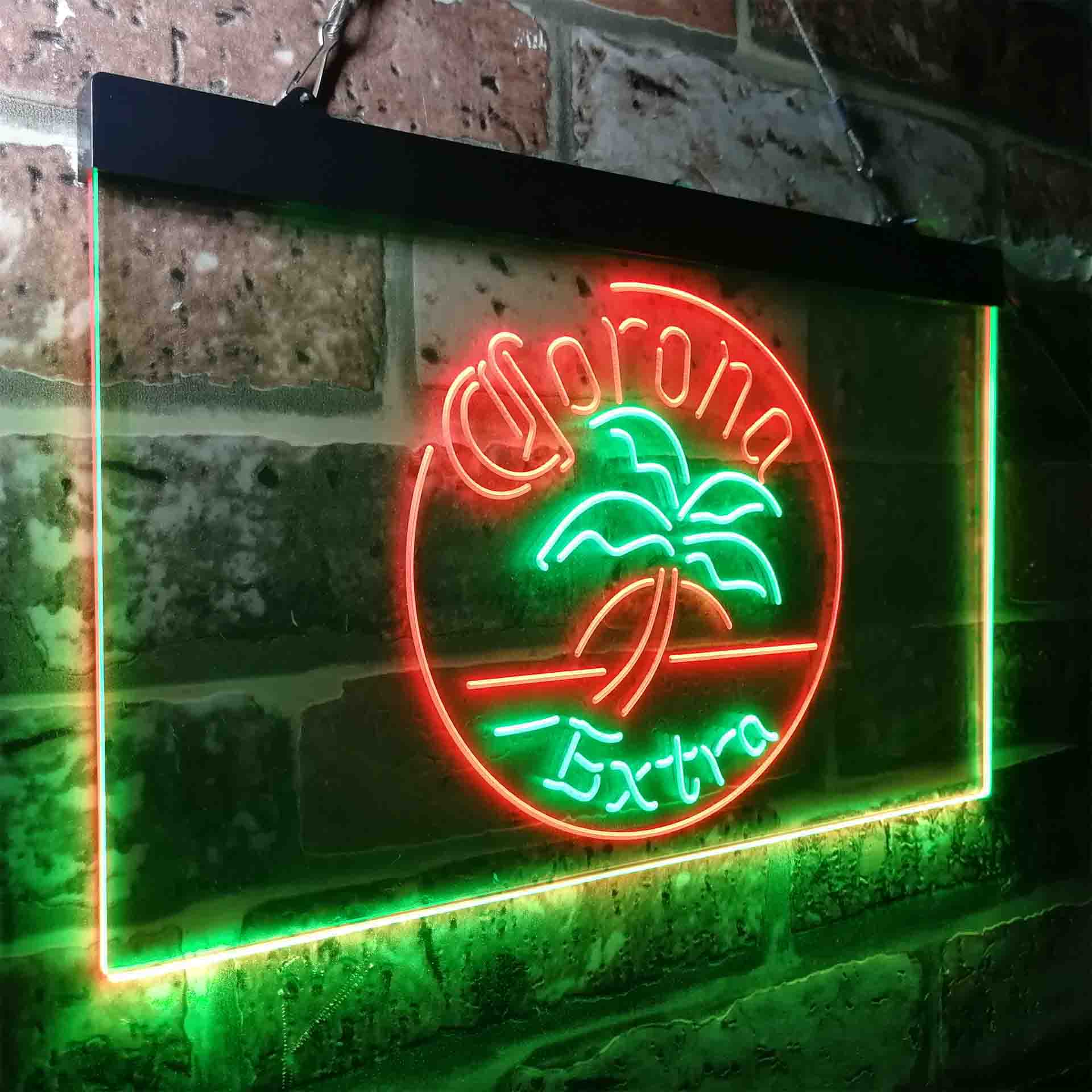 Corona Palm Tree Island Circle Neon-Like LED Sign - Image 24