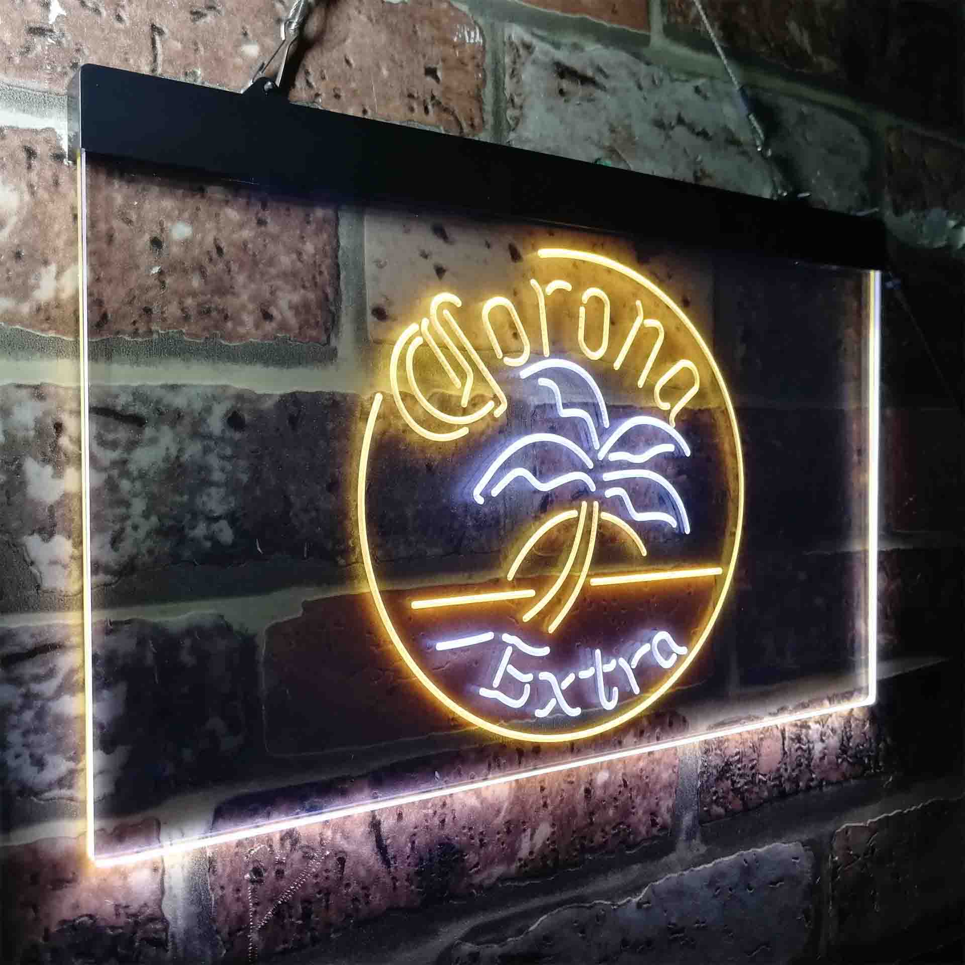 Corona Palm Tree Island Circle Neon-Like LED Sign - Image 25