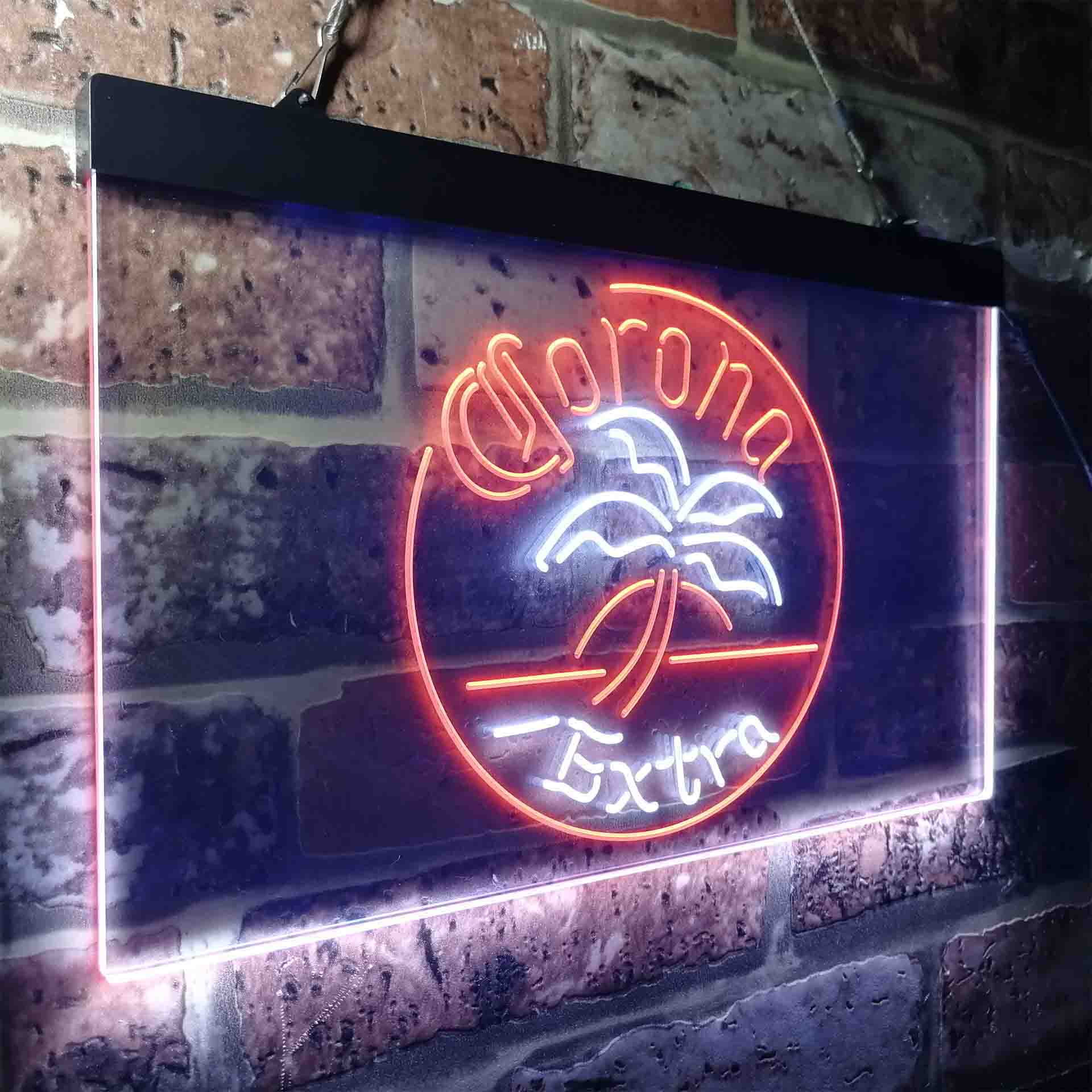 Corona Palm Tree Island Circle Neon-Like LED Sign - Image 26
