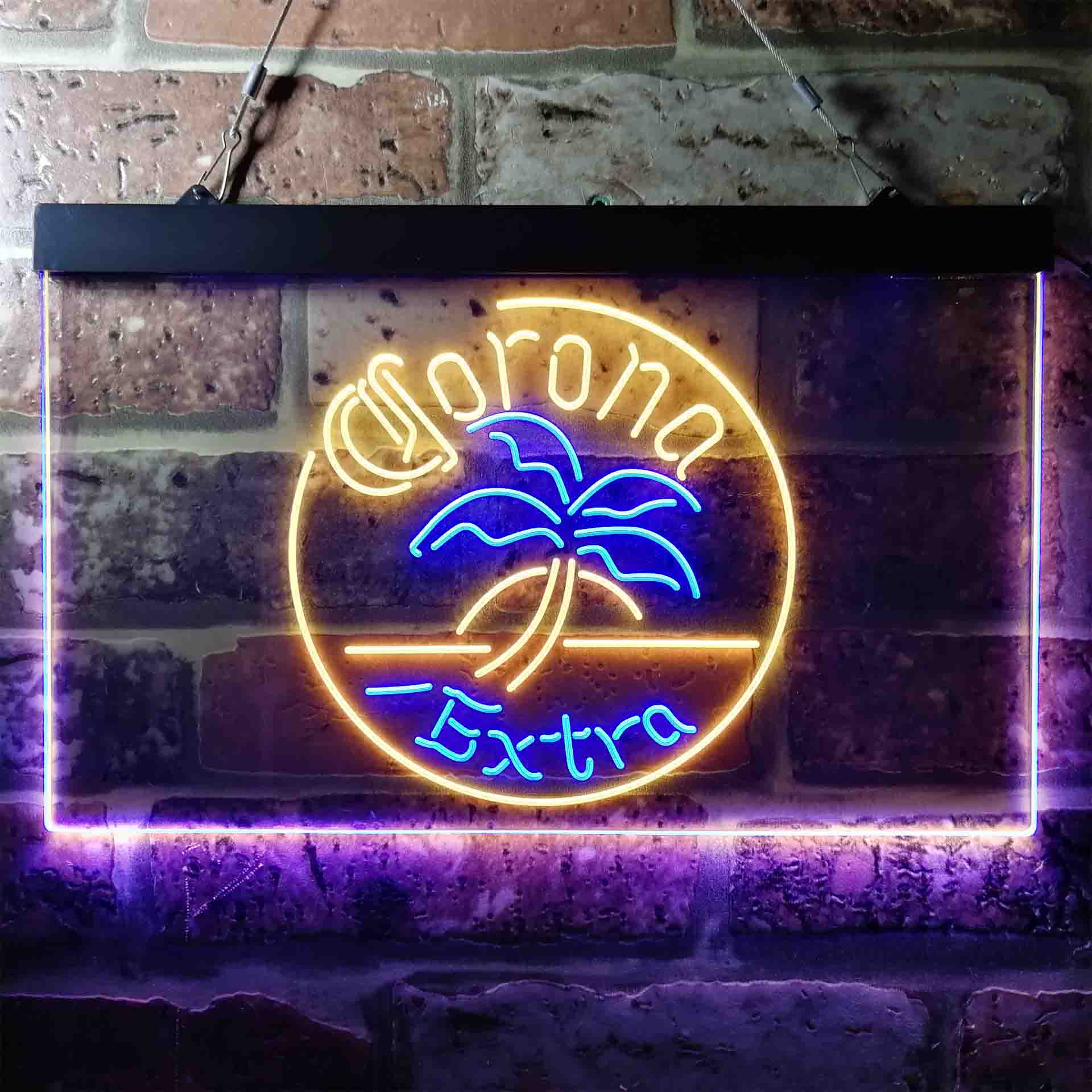 Corona Palm Tree Island Circle Neon-Like LED Sign - Image 3