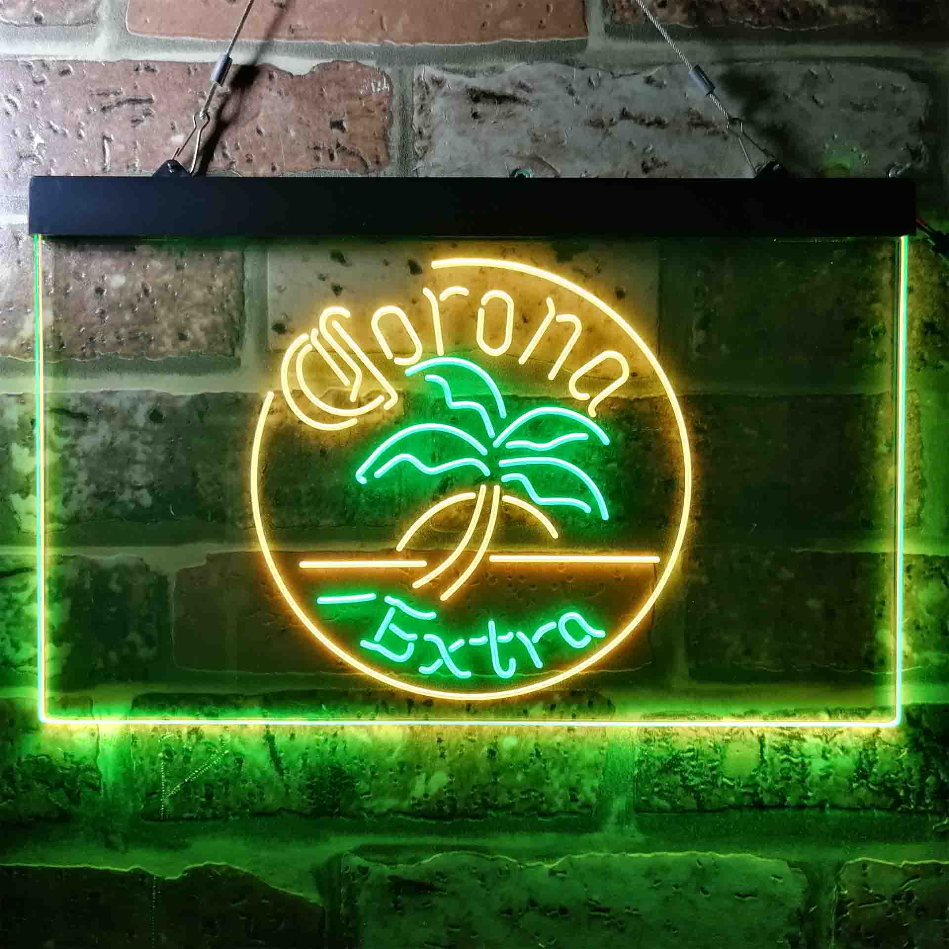 Corona Palm Tree Island Circle Neon-Like LED Sign - Image 4