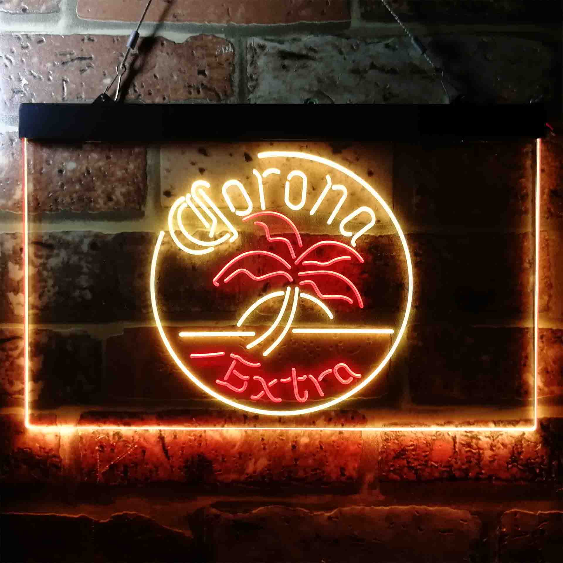 Corona Palm Tree Island Circle Neon-Like LED Sign - Image 6