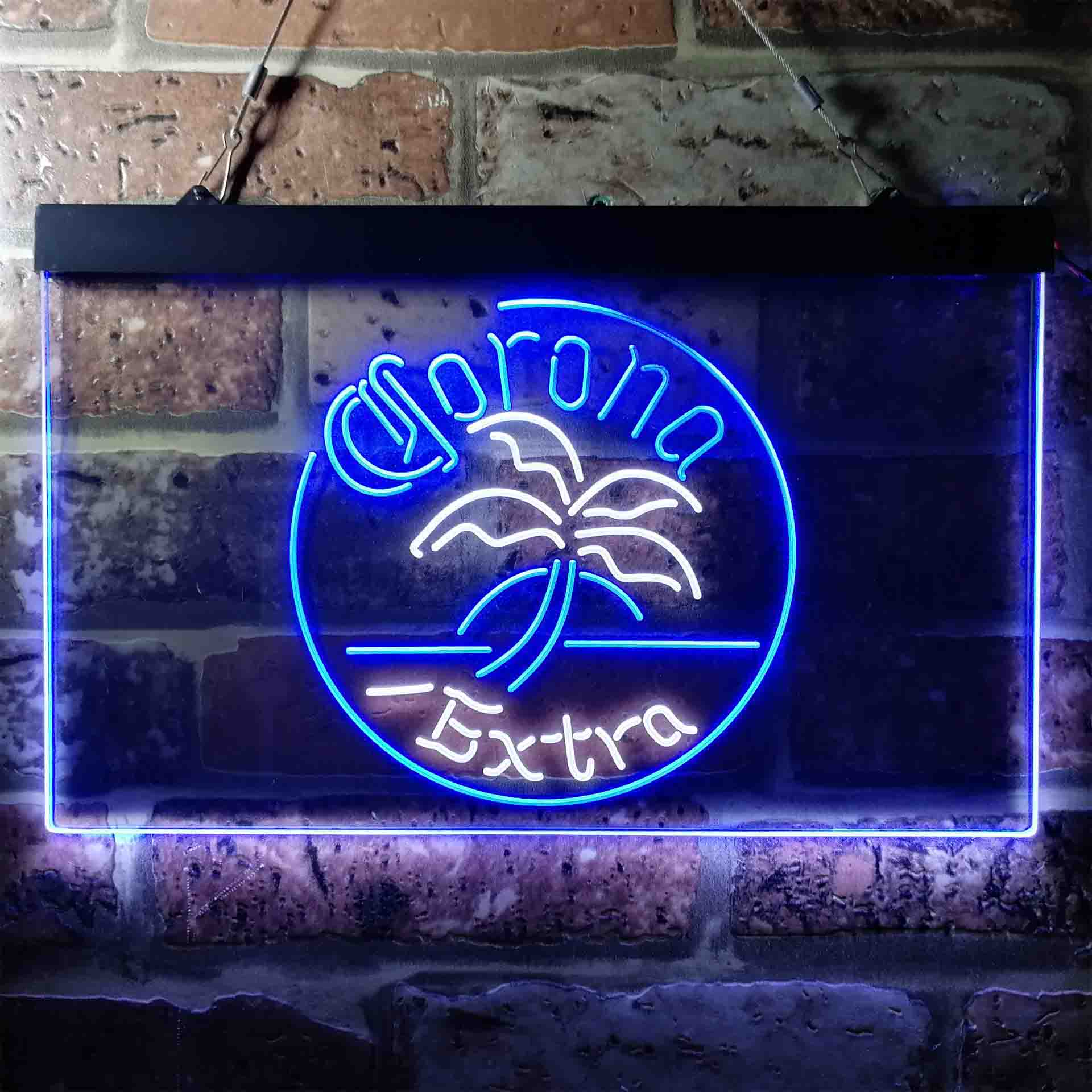 Corona Palm Tree Island Circle Neon-Like LED Sign - Image 8