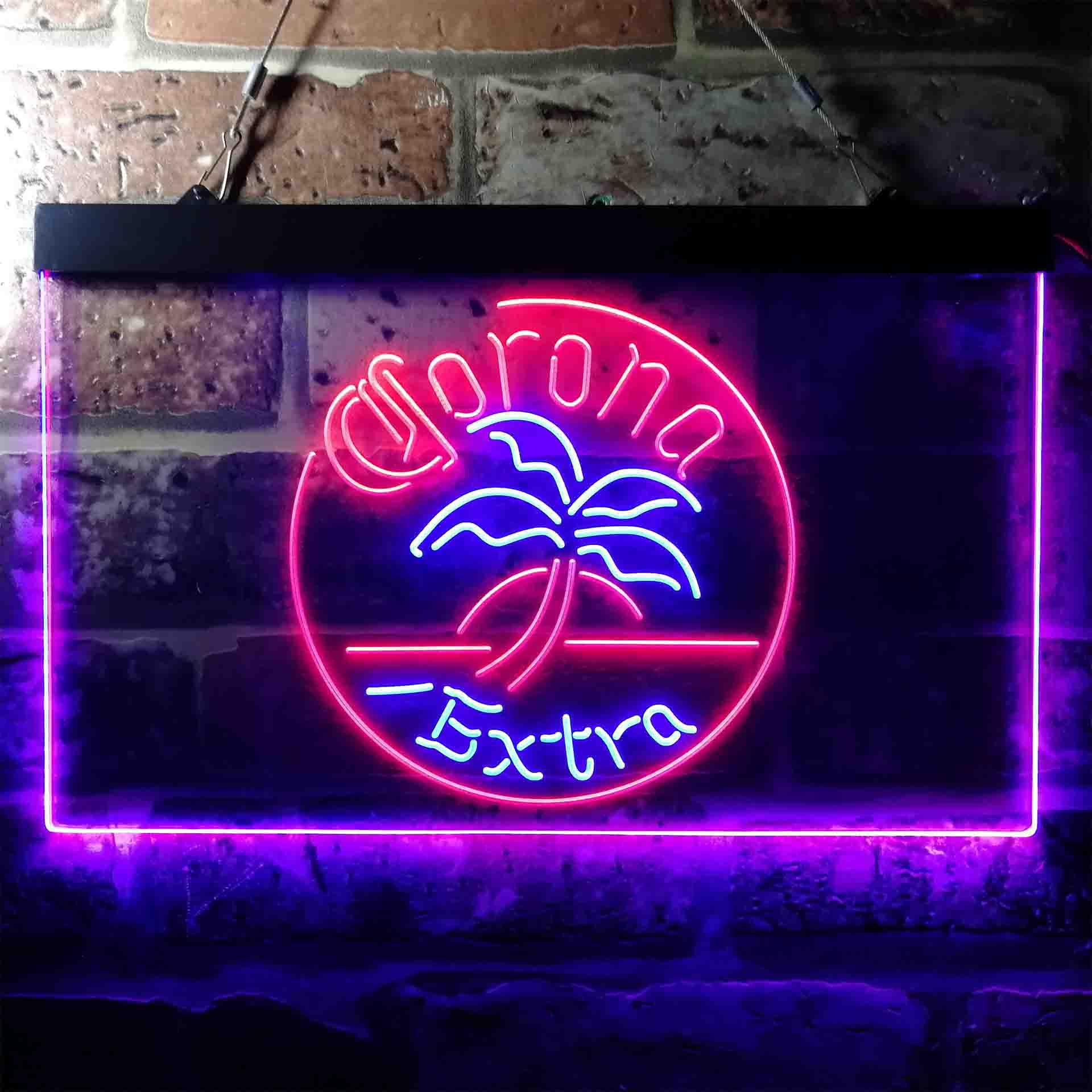 Corona Palm Tree Island Circle Neon-Like LED Sign - Image 9