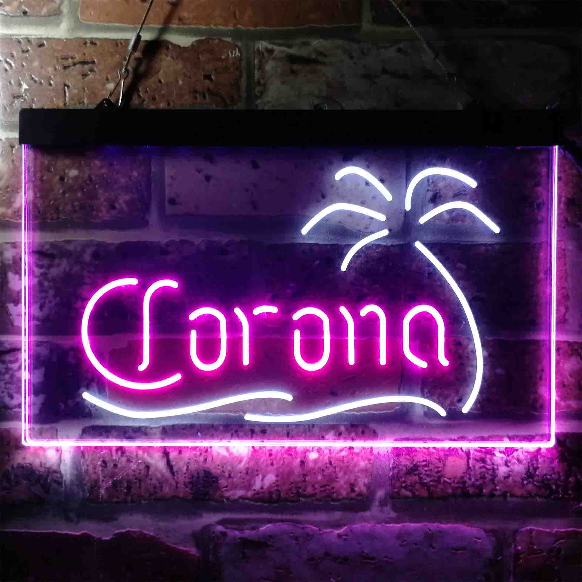 Corona Palm Tree Island Neon-Like LED Sign - Image 3