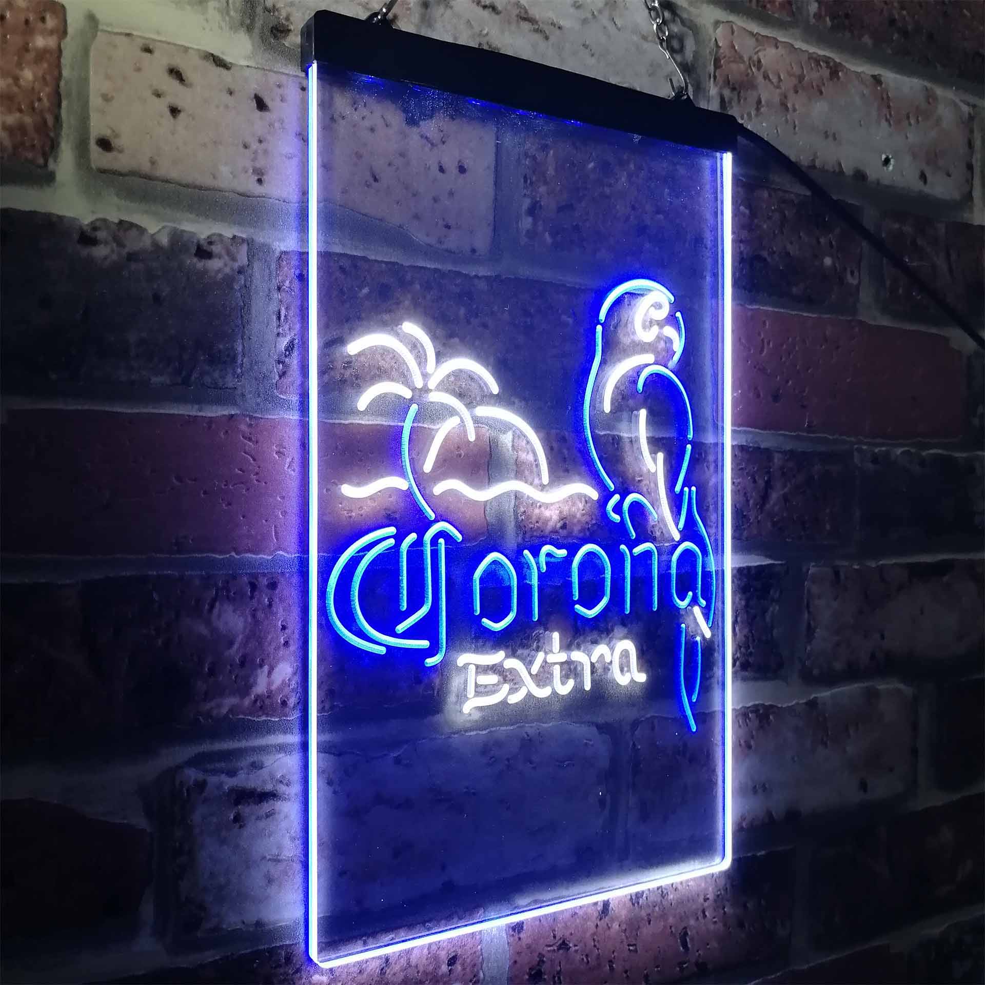 Corona Parrot Palm Tree Bar Beer Neon-Like LED Sign - Image 14