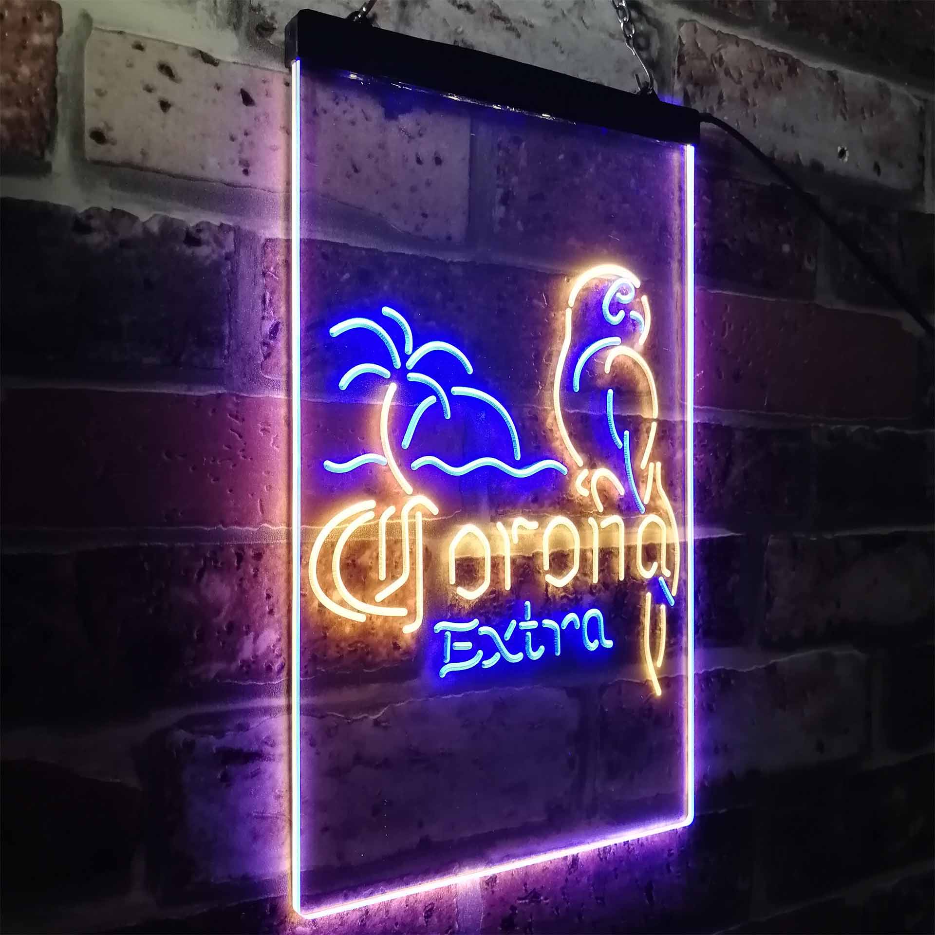 Corona Parrot Palm Tree Bar Beer Neon-Like LED Sign - Image 15