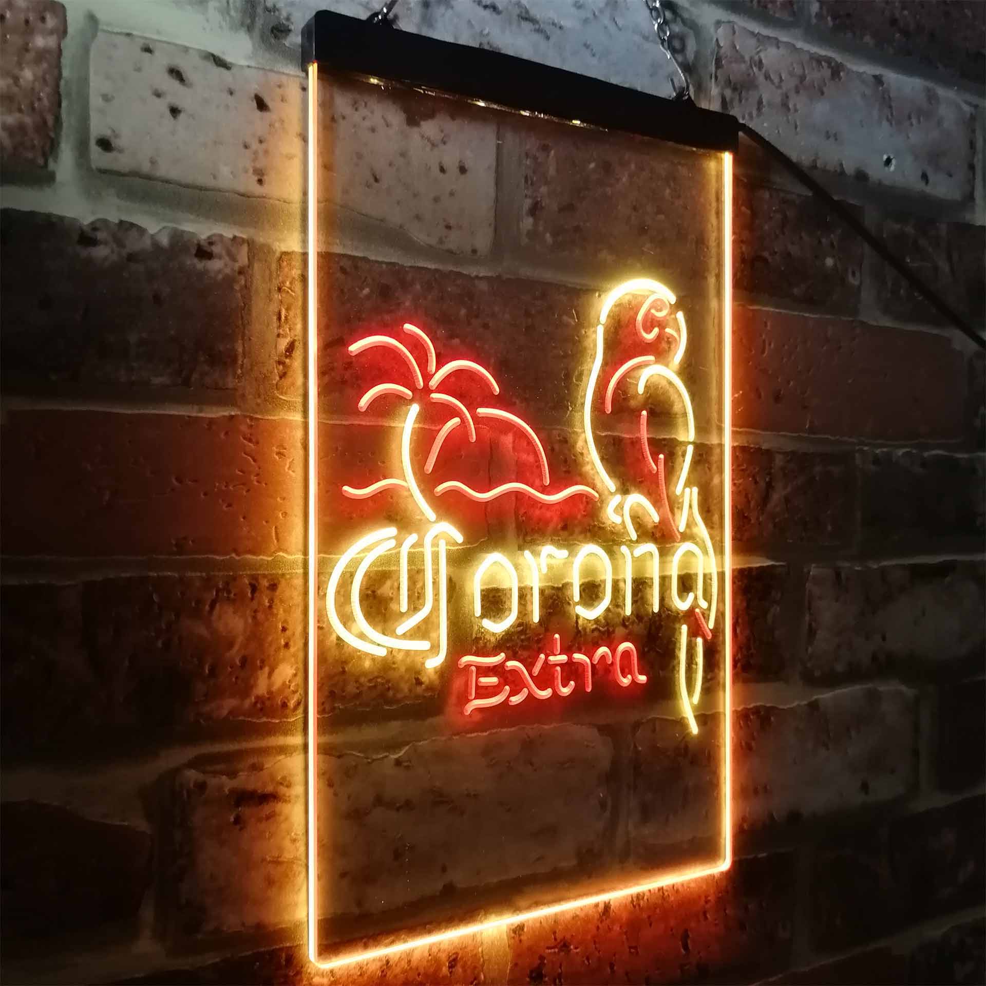 Corona Parrot Palm Tree Bar Beer Neon-Like LED Sign - Image 17