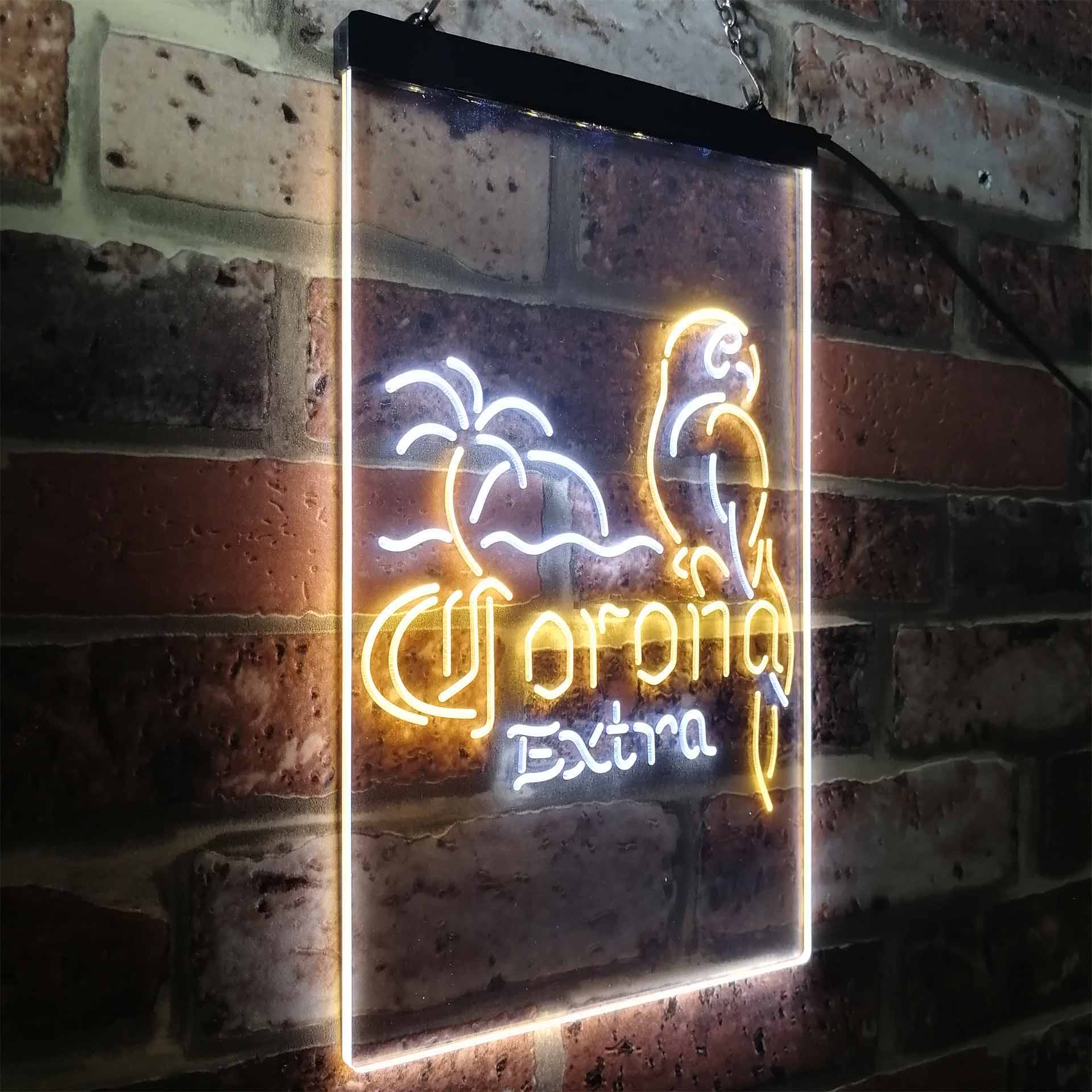 Corona Parrot Palm Tree Bar Beer Neon-Like LED Sign - Image 18