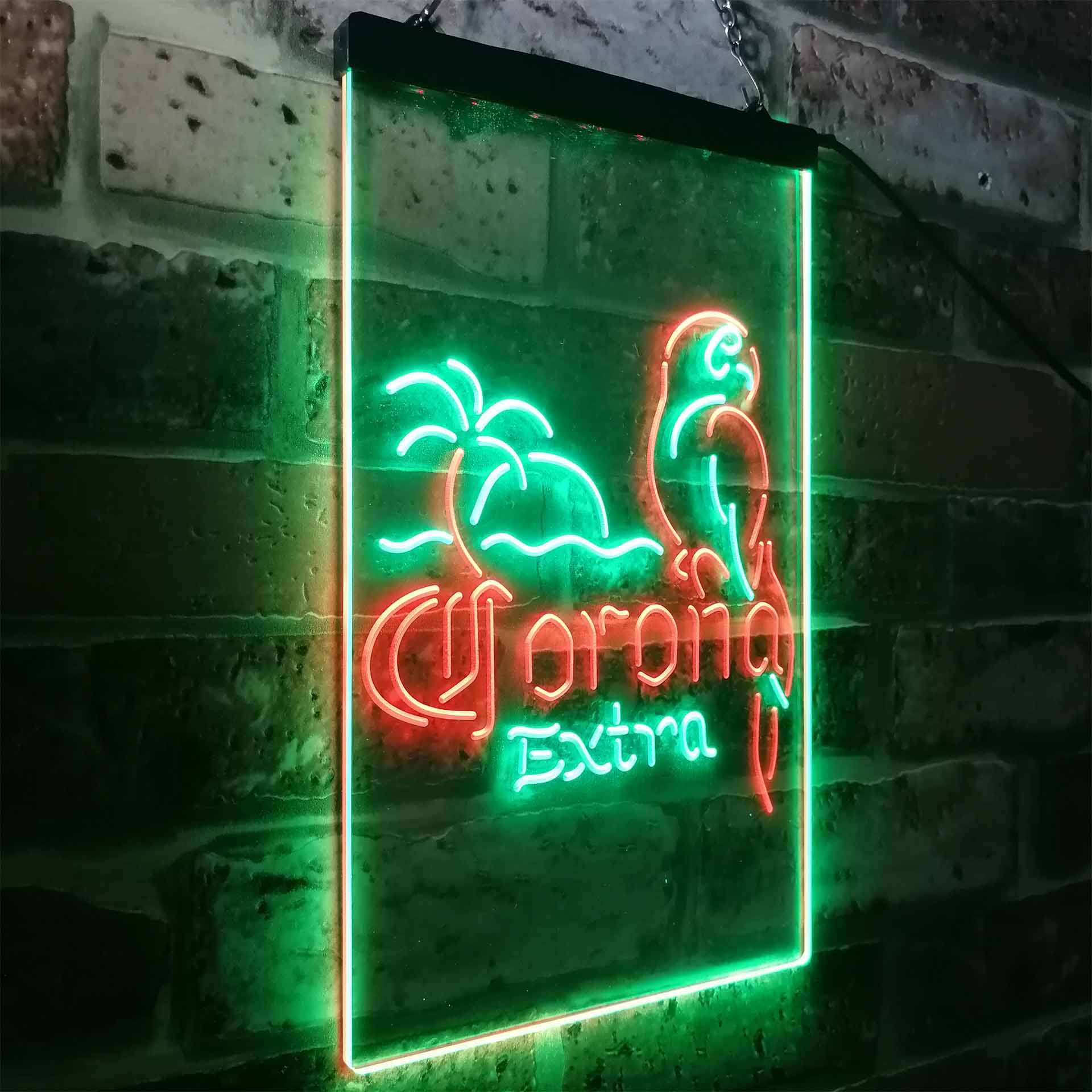 Corona Parrot Palm Tree Bar Beer Neon-Like LED Sign - Image 22
