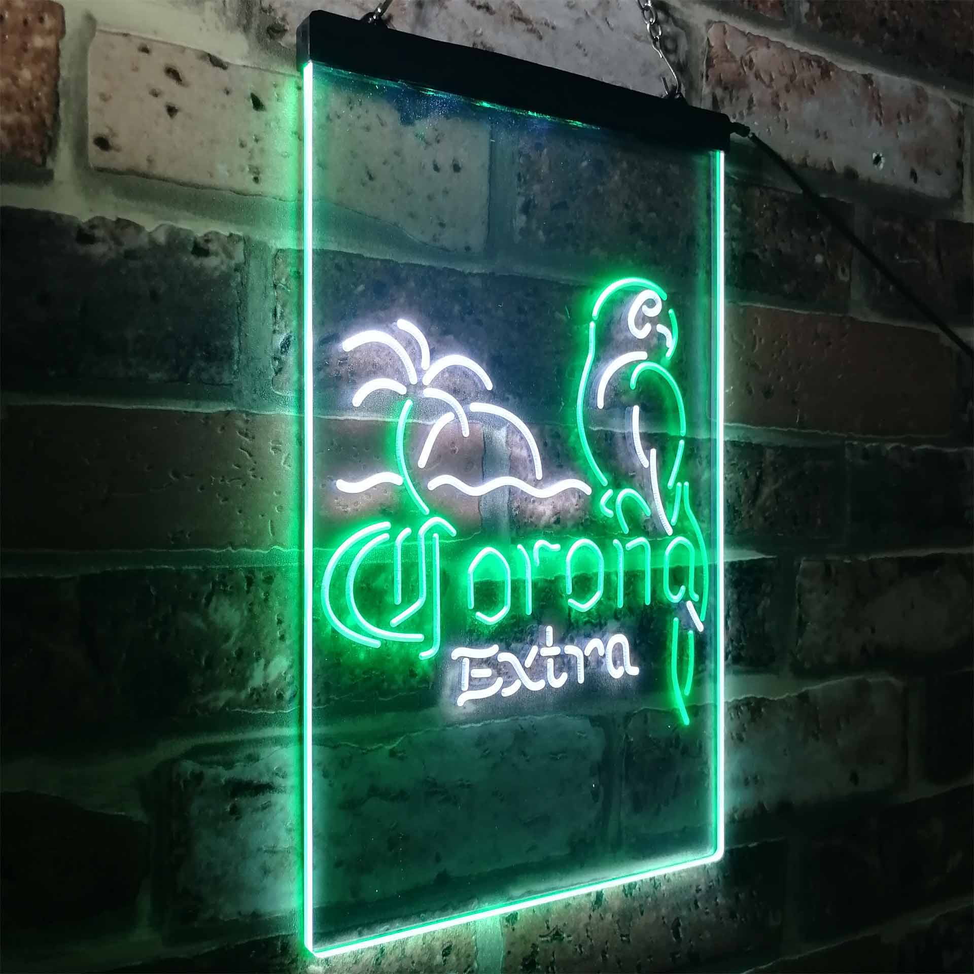 Corona Parrot Palm Tree Bar Beer Neon-Like LED Sign - Image 24