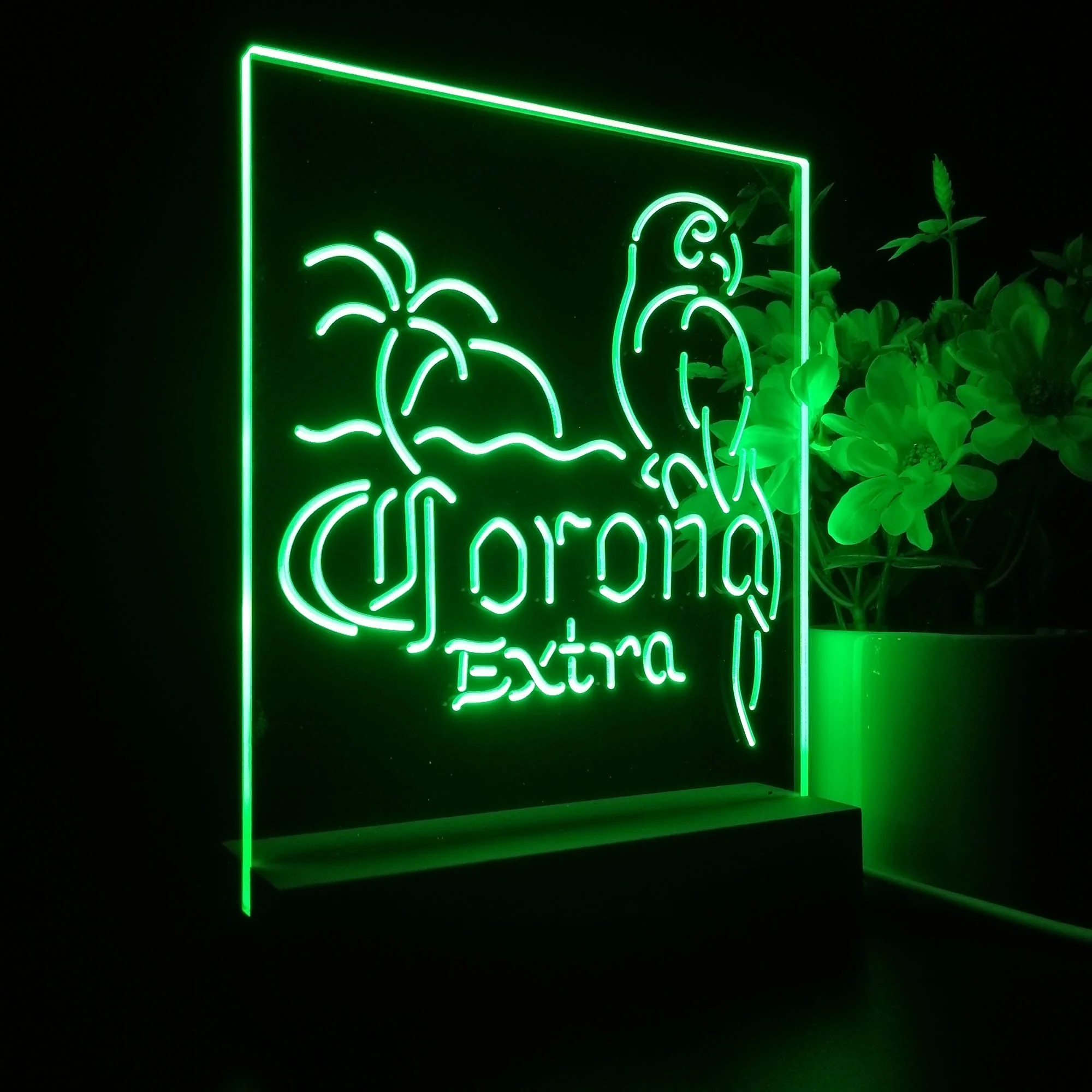 Corona Extra Parrot Night Light Neon Pub Bar Lamp - Image 7