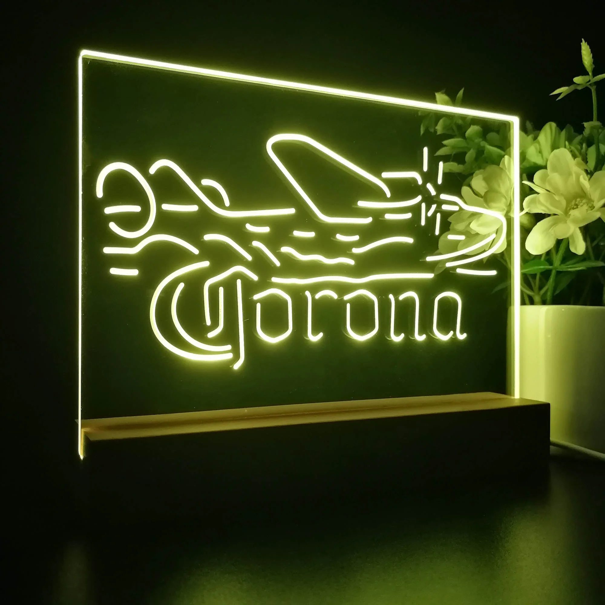 Corona Seaplane Hydroplane Neon Sign Pub Bar Lamp - Image 7