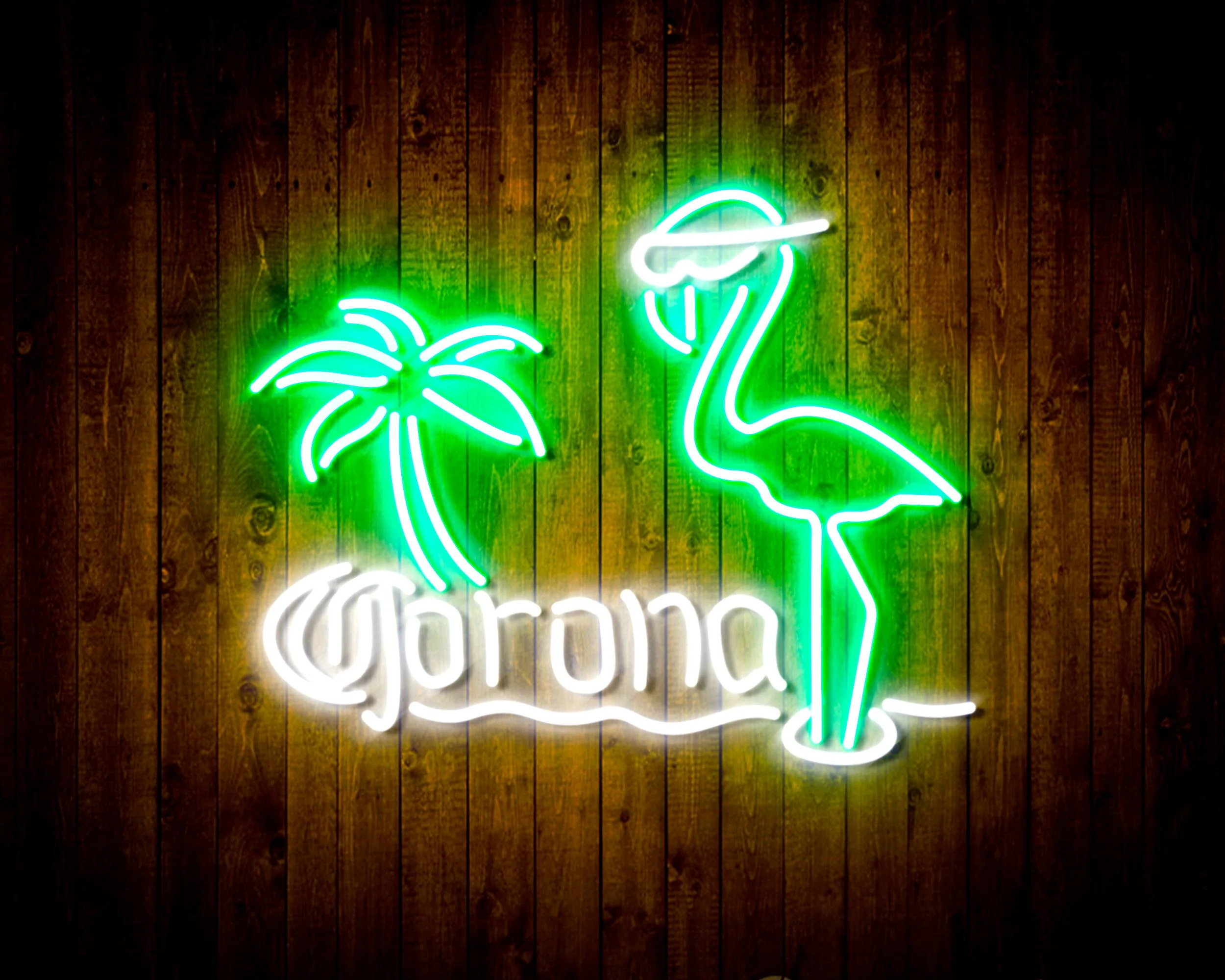 Corona Beer Flammingo Handmade Neon Flex LED Sign - Image 15